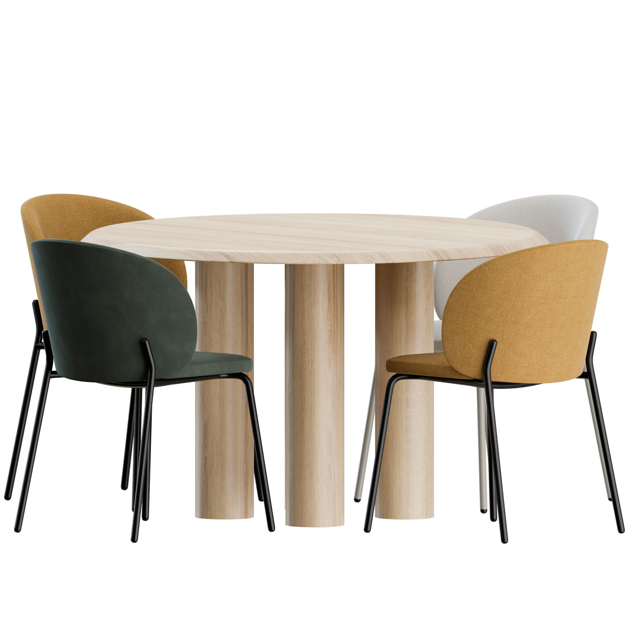 Dinning Set by BoConcept and Fredericia 3D model_4
