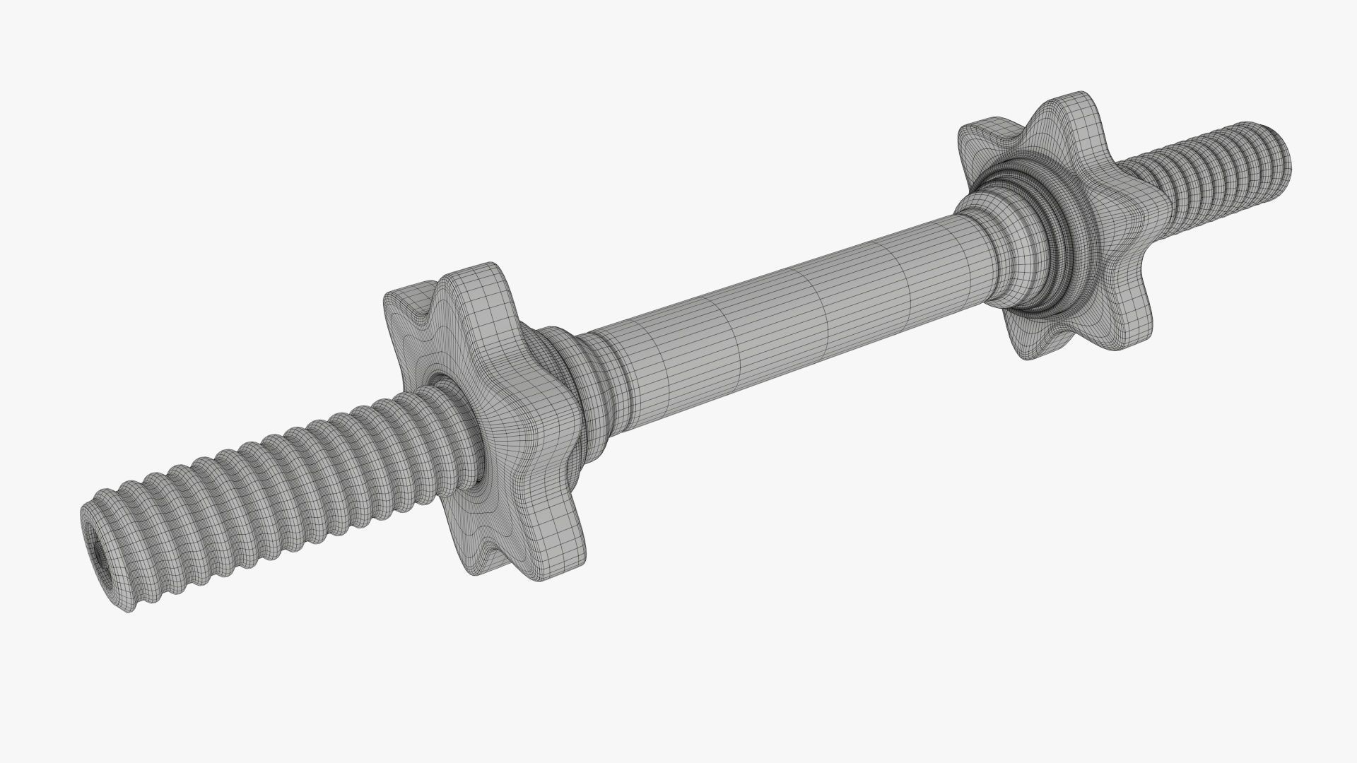 Dumbbell handle 3D model_8