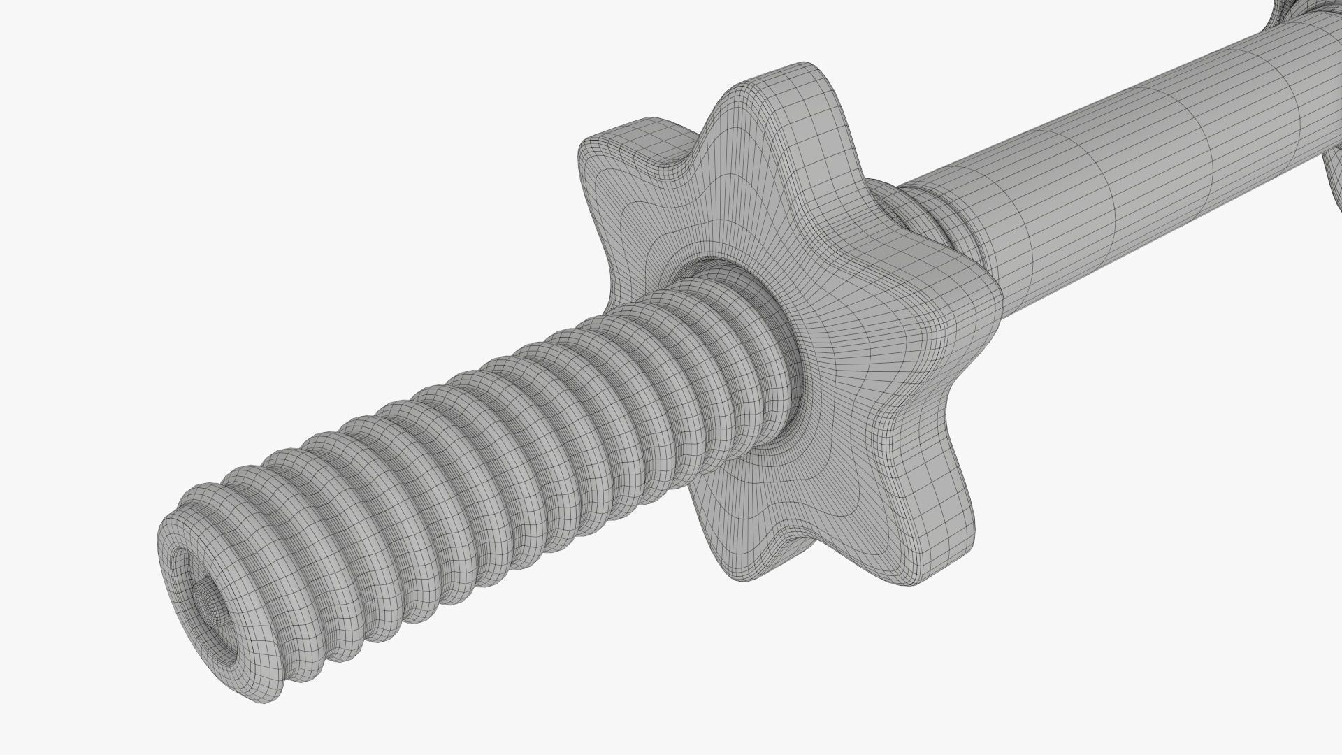 Dumbbell handle 3D model_11