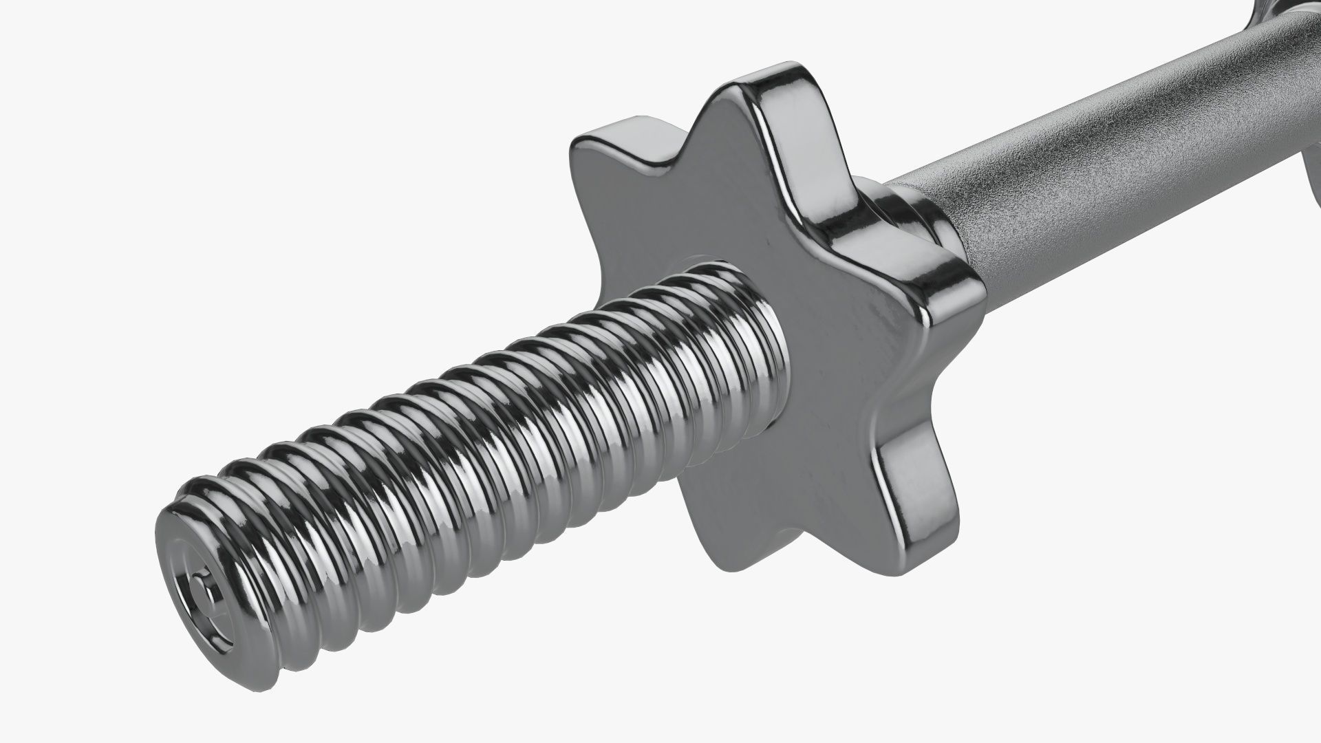 Dumbbell handle 3D model_4