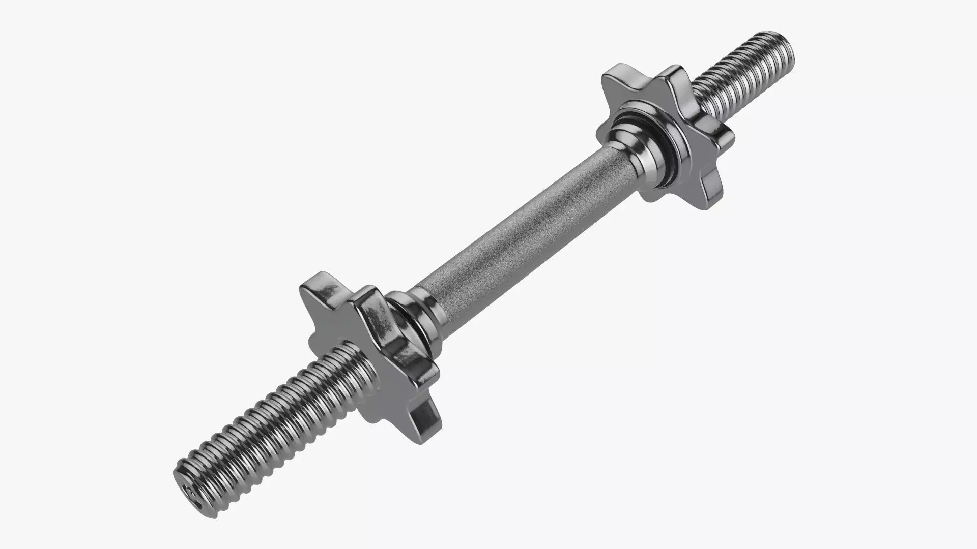 Dumbbell handle 3D model_0