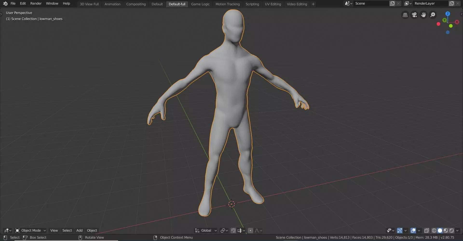 Base Male 05 3D model