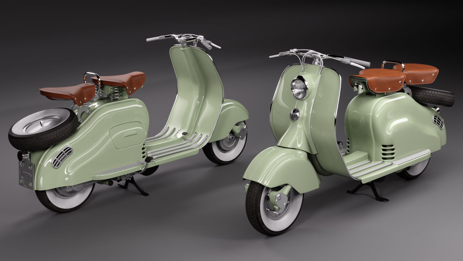Lambretta 125 LD 3D model_1