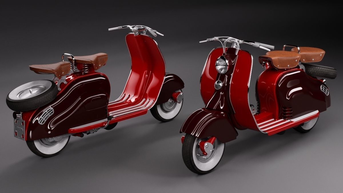 Lambretta 125 LD 3D model_6