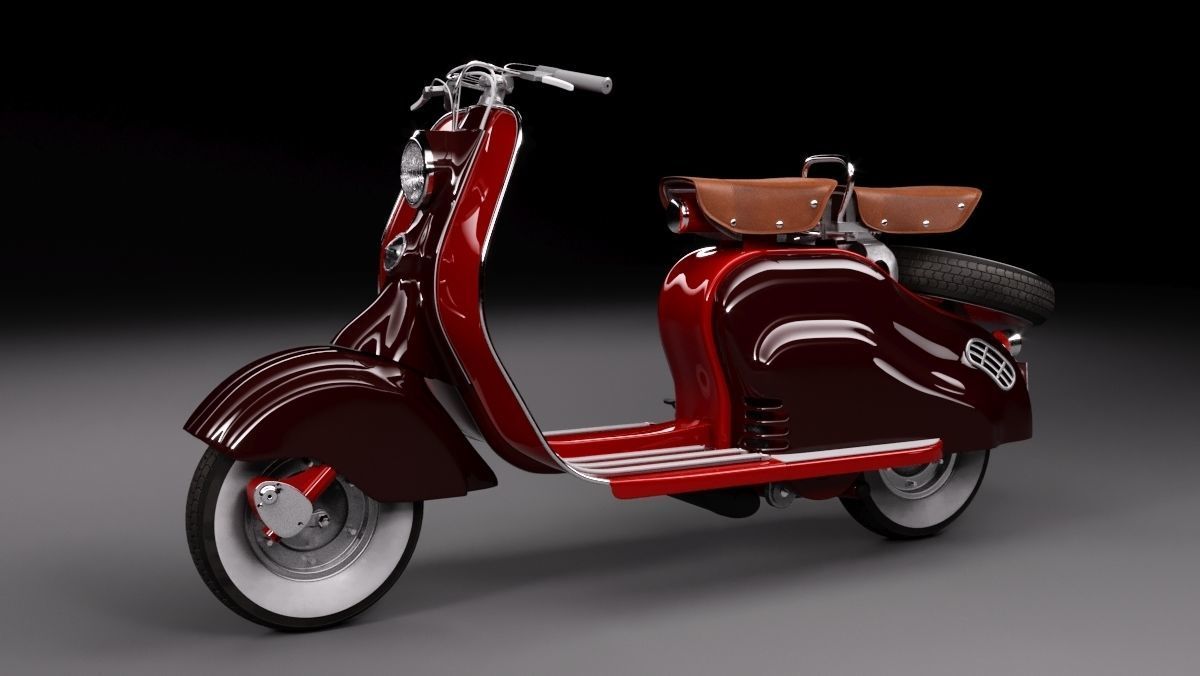 Lambretta 125 LD 3D model_5