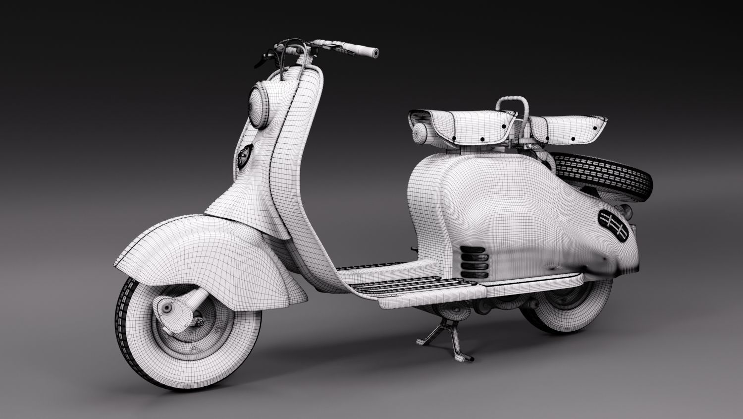 Lambretta 125 LD 3D model_2