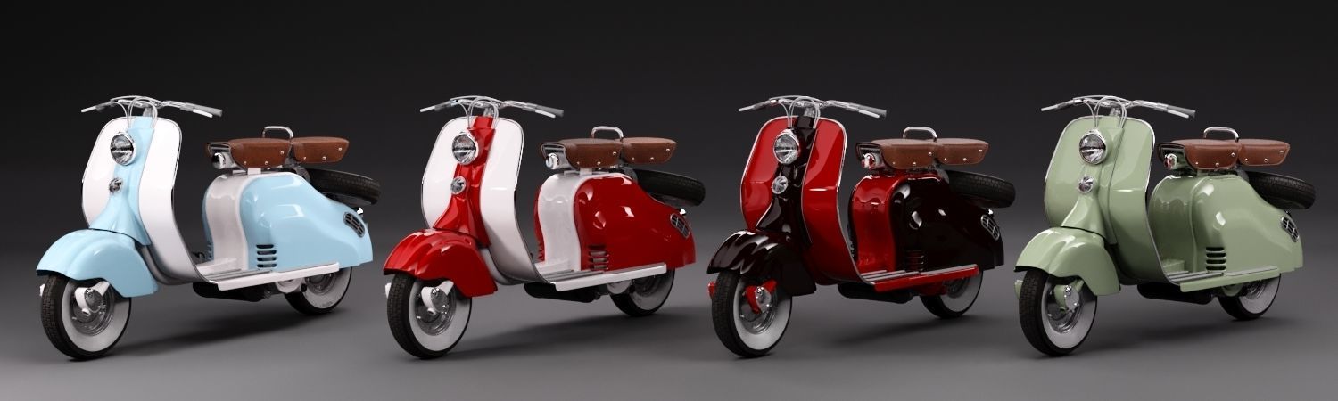 Lambretta 125 LD 3D model_4