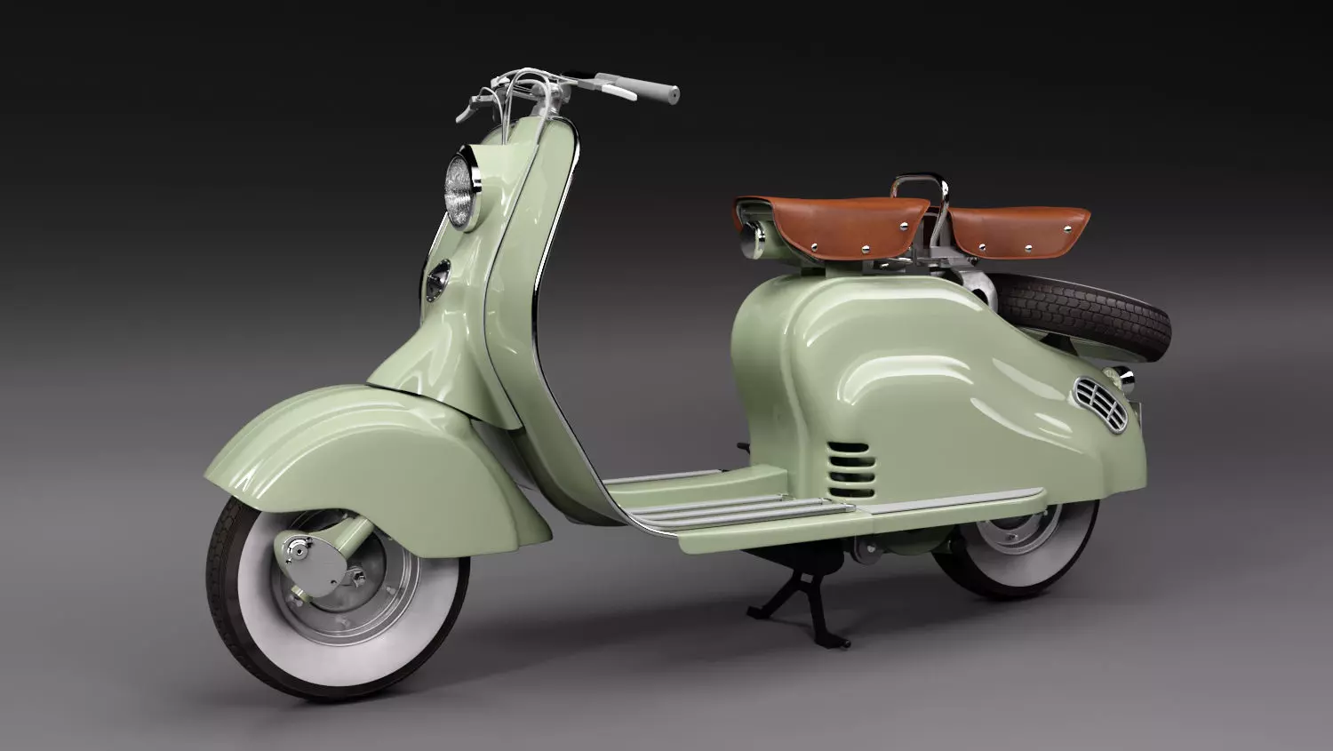 Lambretta 125 LD 3D model_0