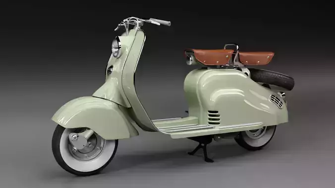 Lambretta 125 LD 3D model