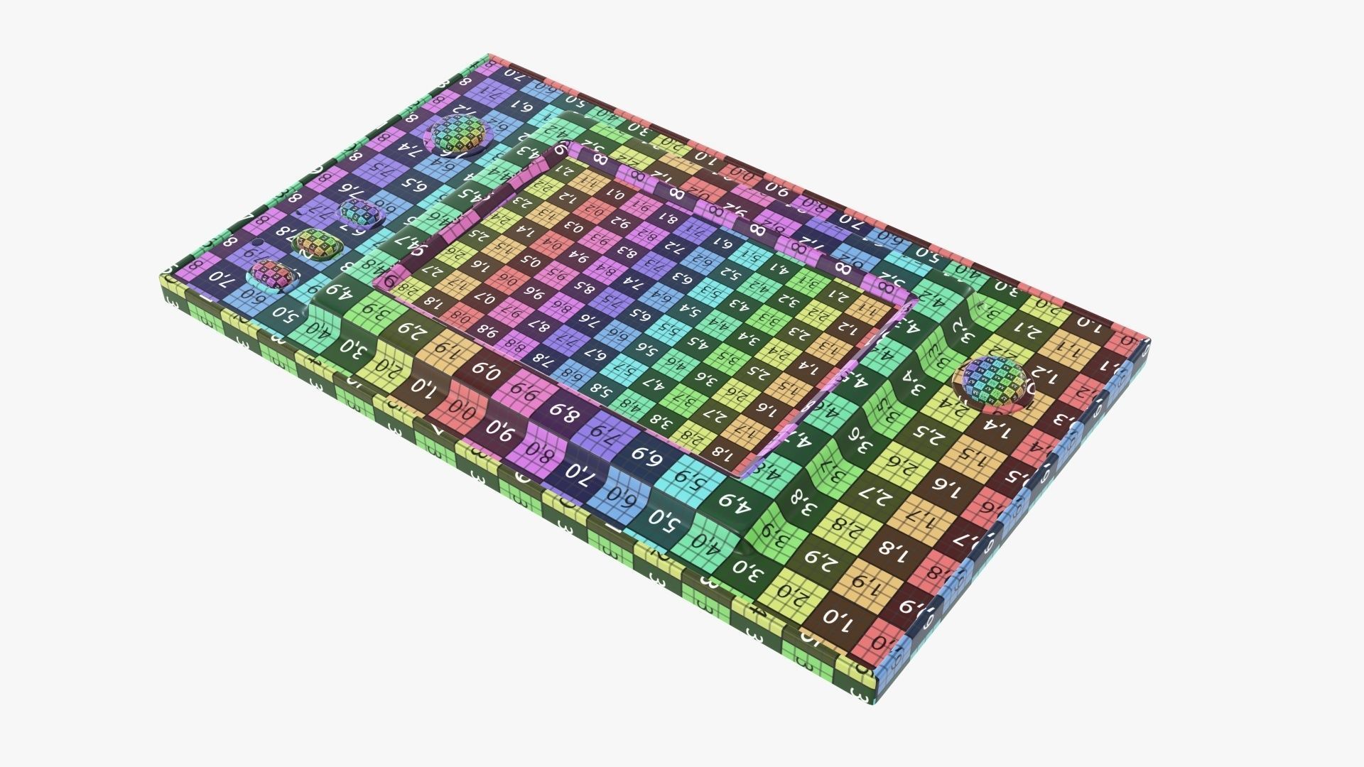 Electronic watch and game  3D model_14