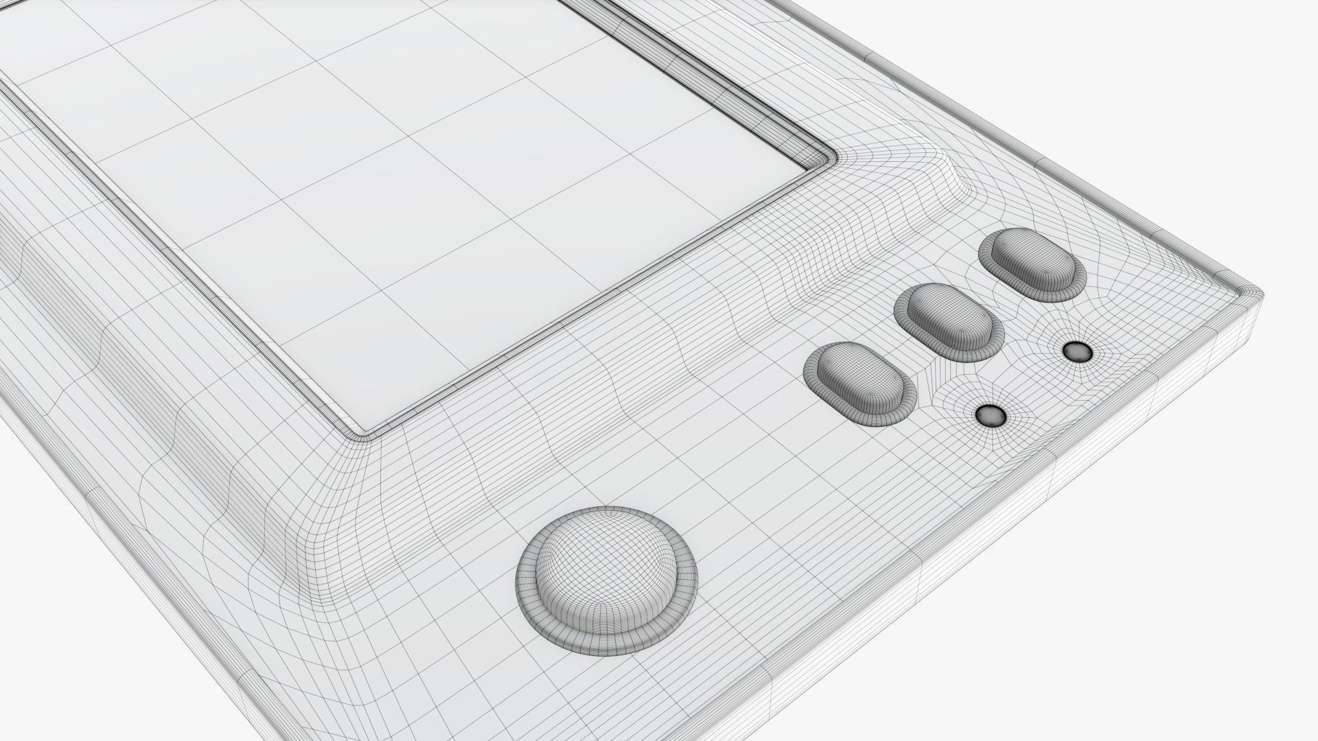 Electronic watch and game  3D model_9