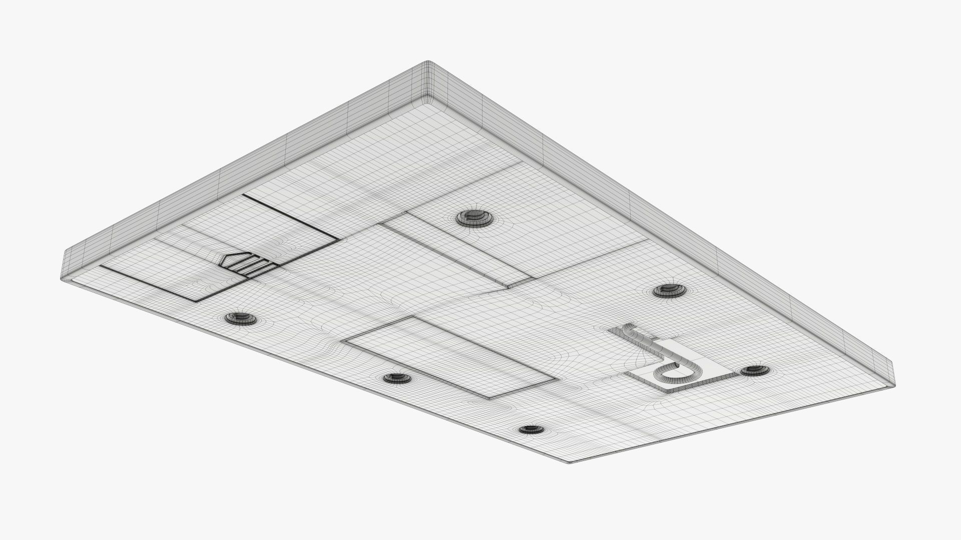 Electronic watch and game  3D model_11