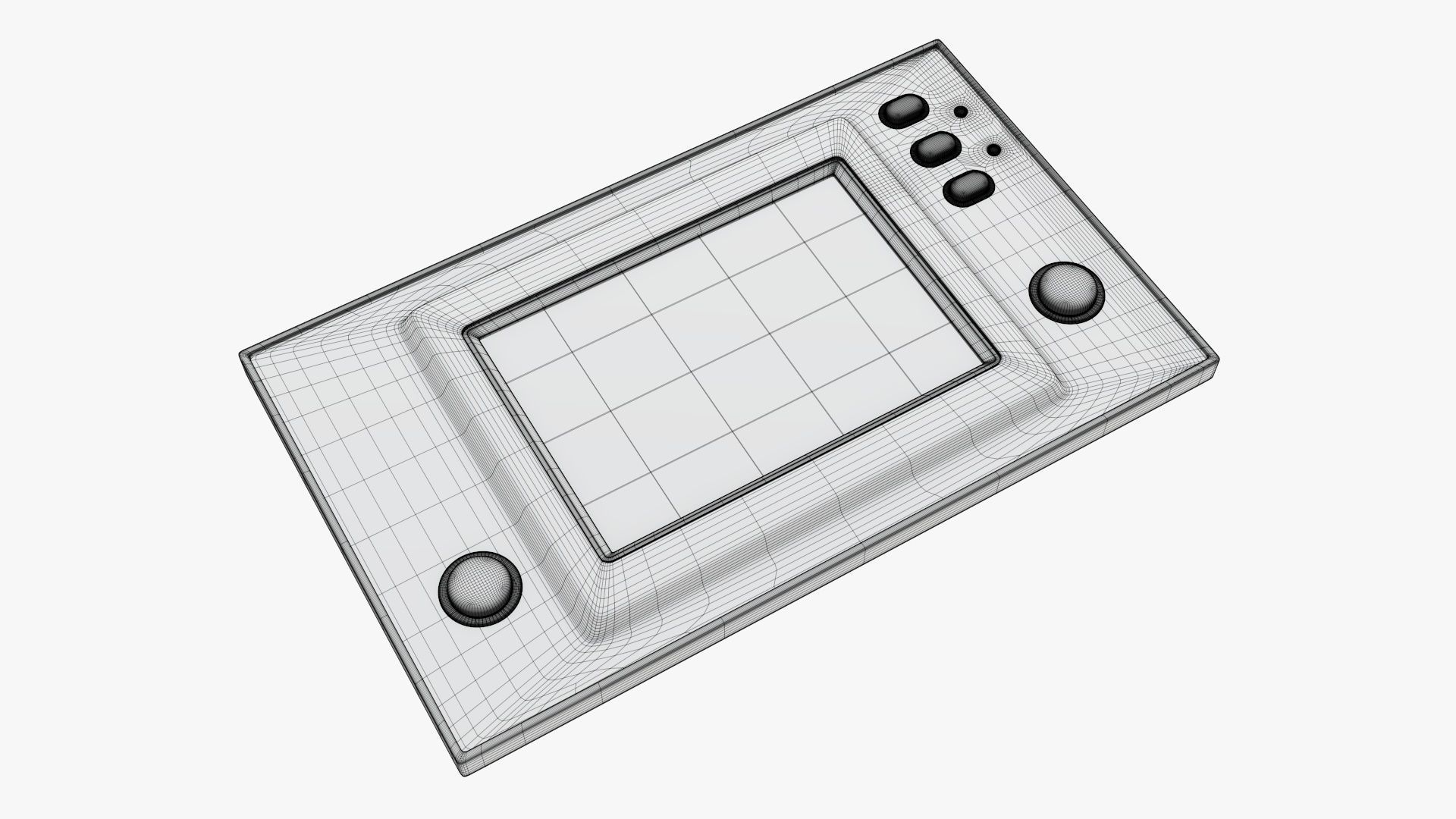 Electronic watch and game  3D model_7