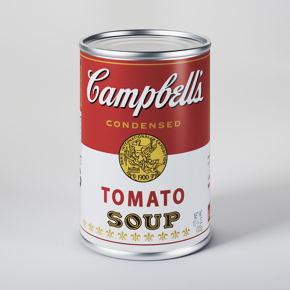 Campbells Tomato Soup Can 3D model_1