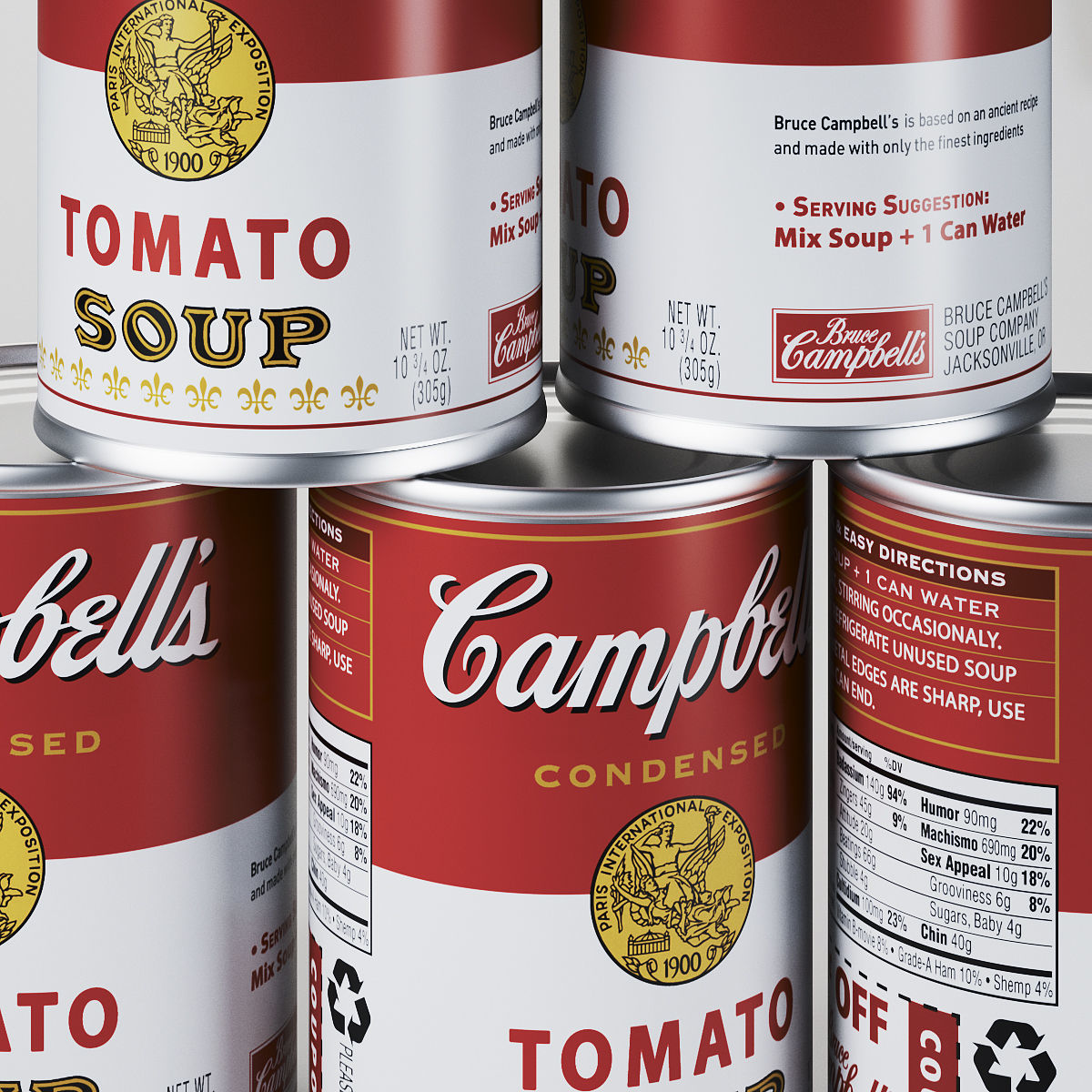Campbells Tomato Soup Can 3D model_5