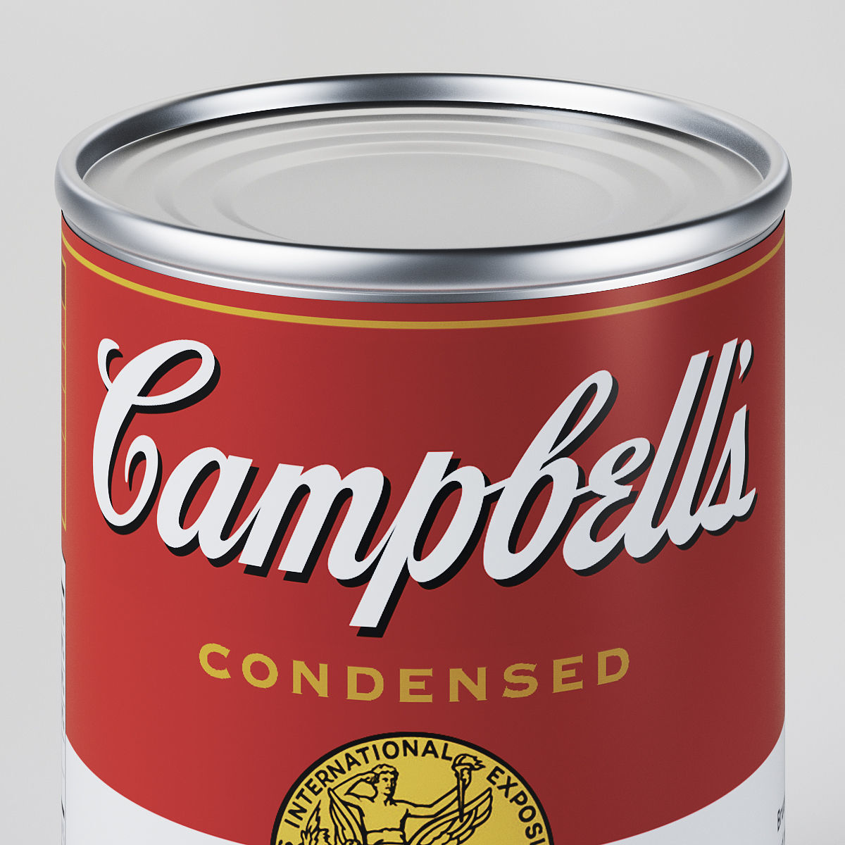 Campbells Tomato Soup Can 3D model_3