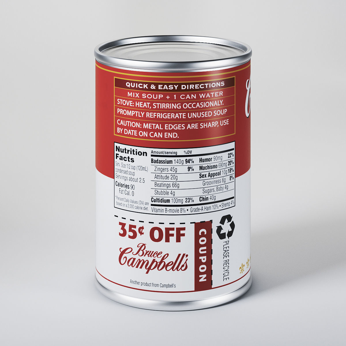 Campbells Tomato Soup Can 3D model_2