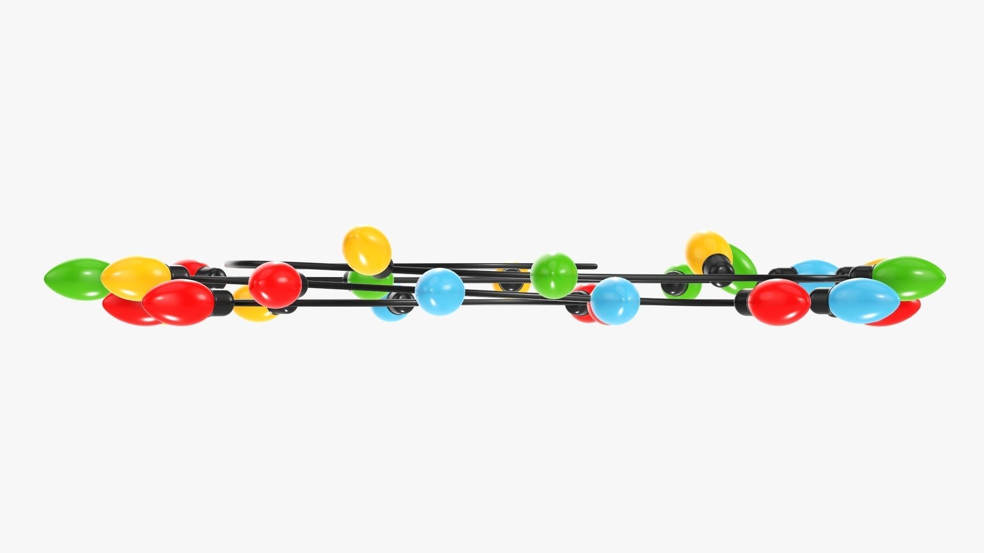 Glowing lights Christmas  3D model_4