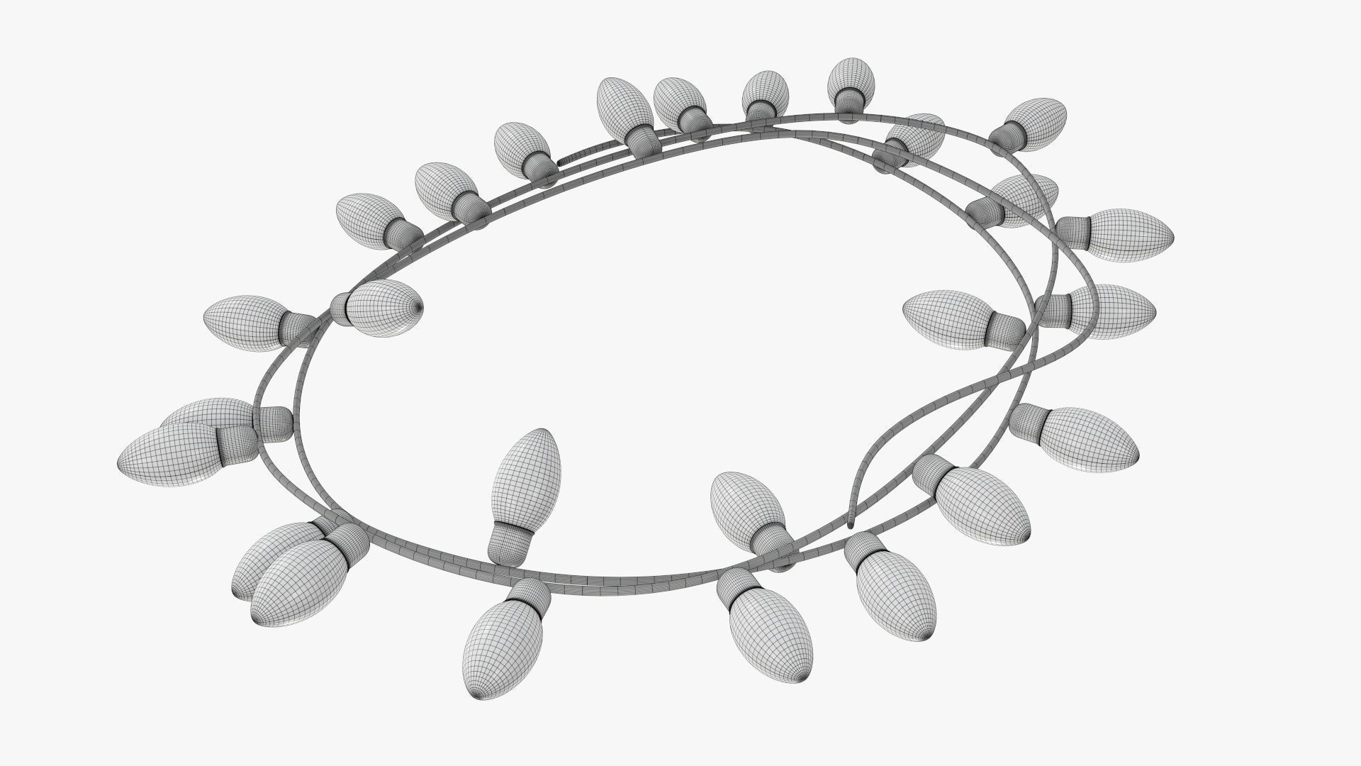 Glowing lights Christmas  3D model_8