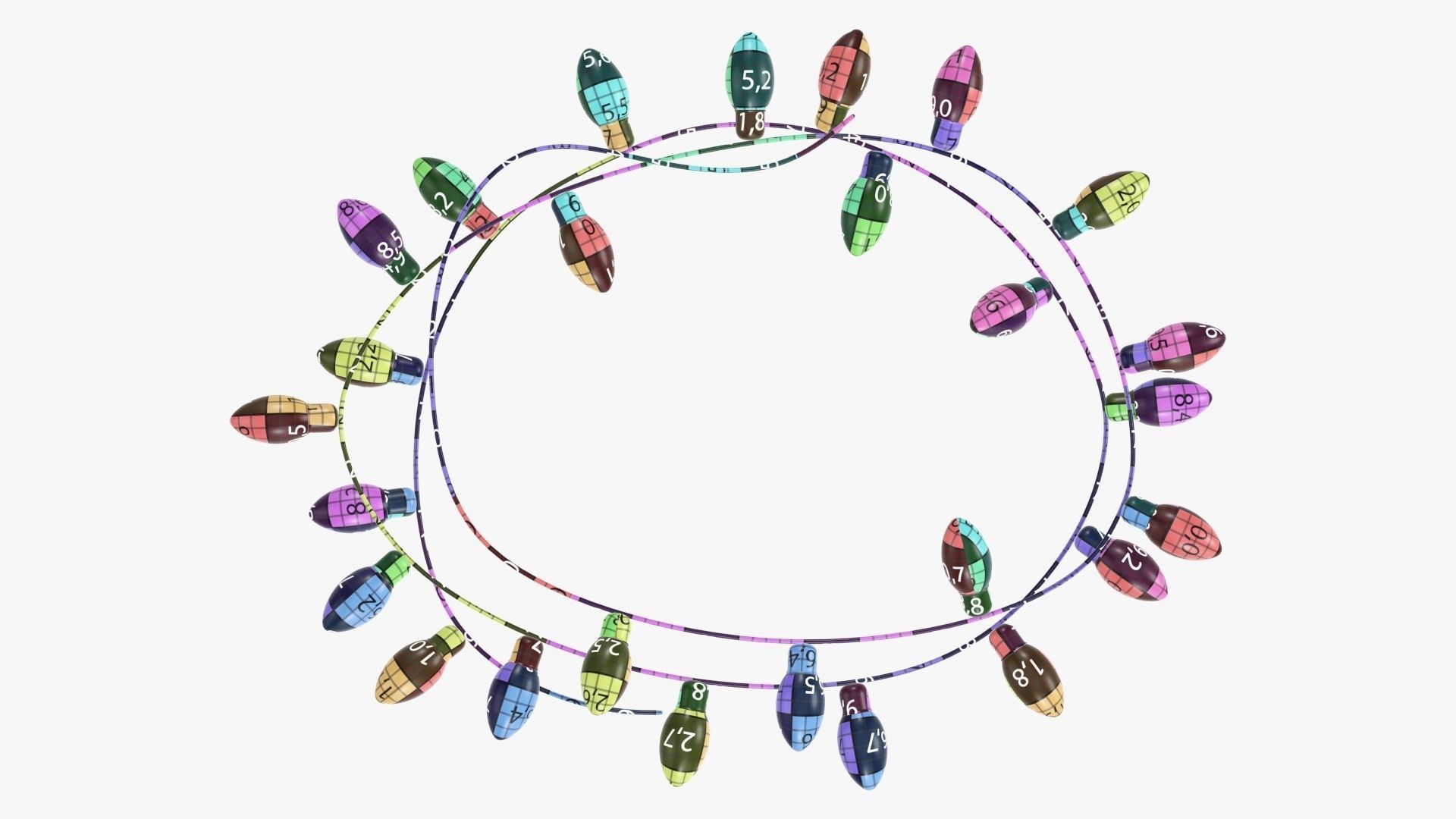 Glowing lights Christmas  3D model_17