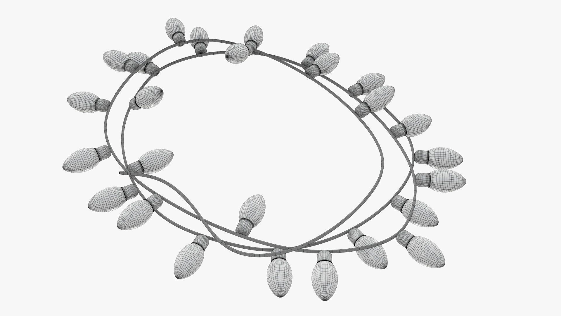 Glowing lights Christmas  3D model_9