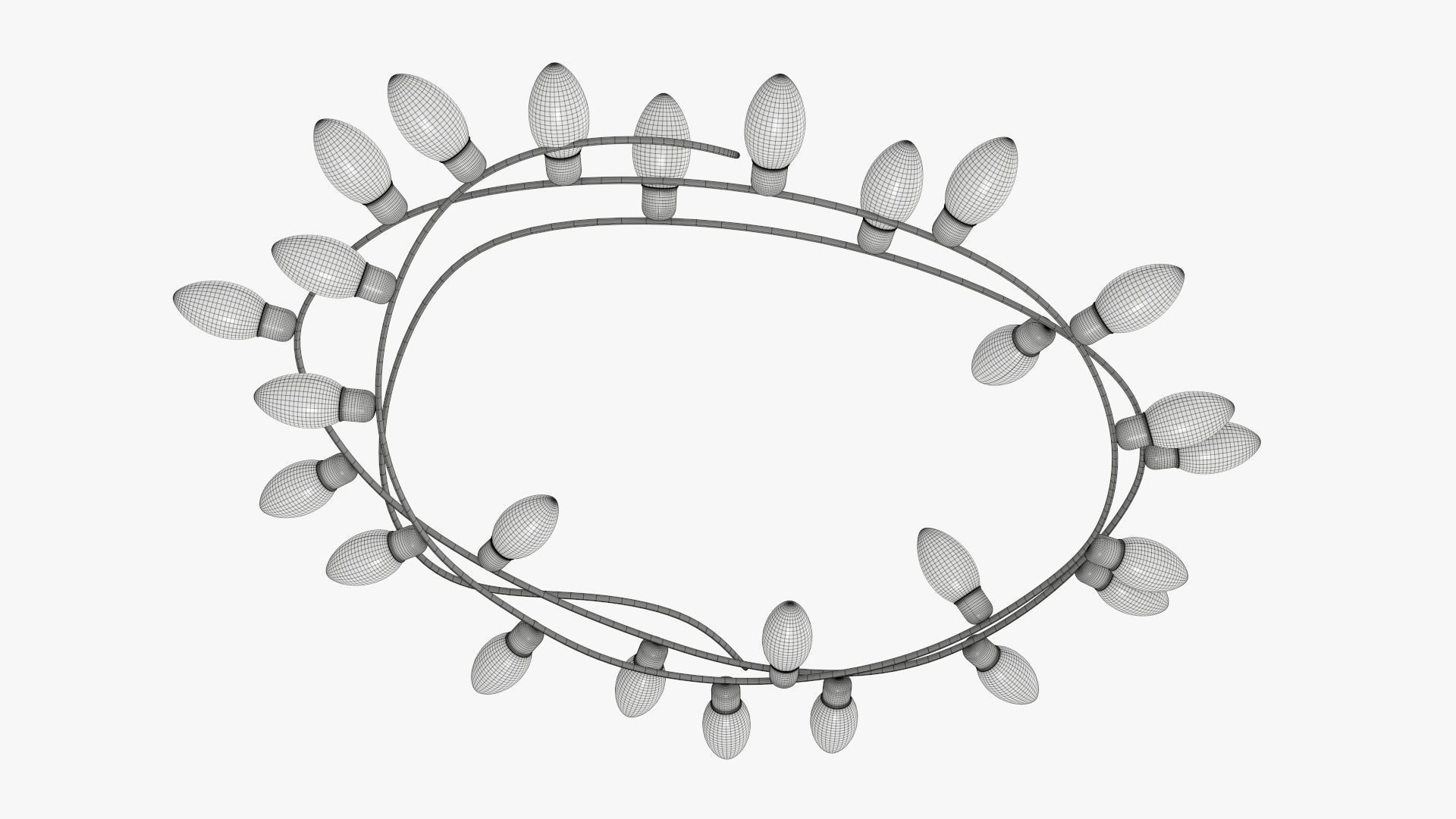 Glowing lights Christmas  3D model_12