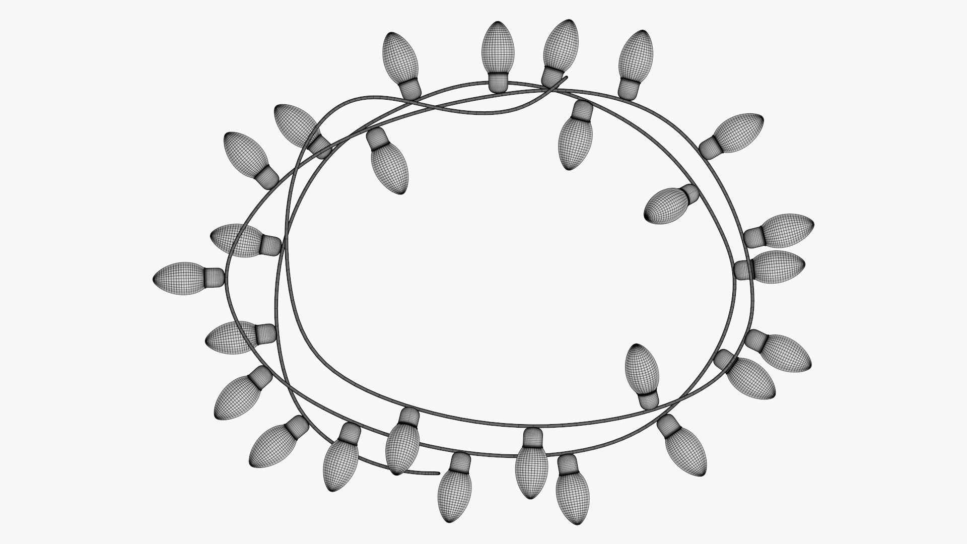 Glowing lights Christmas  3D model_11