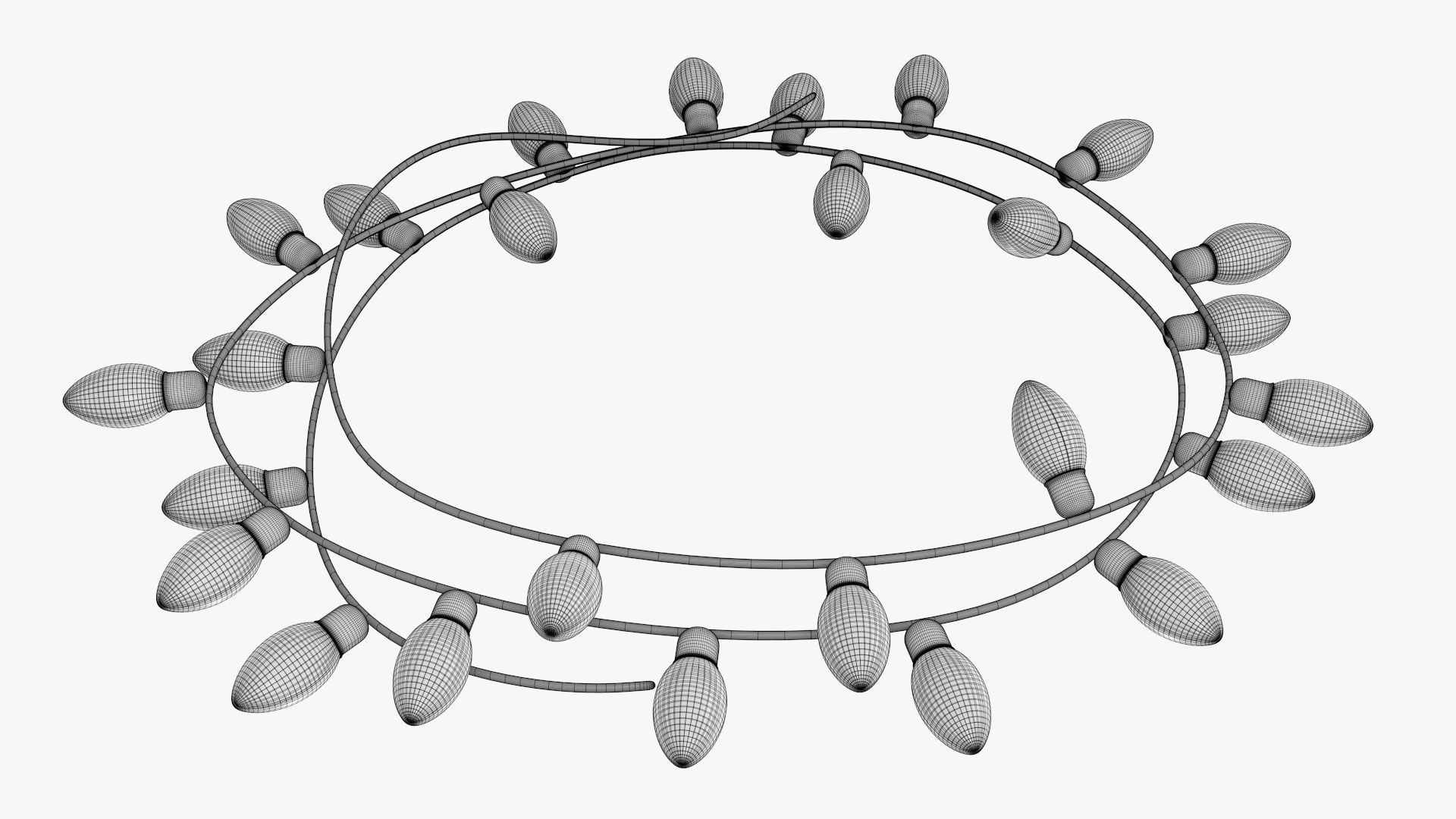 Glowing lights Christmas  3D model_7