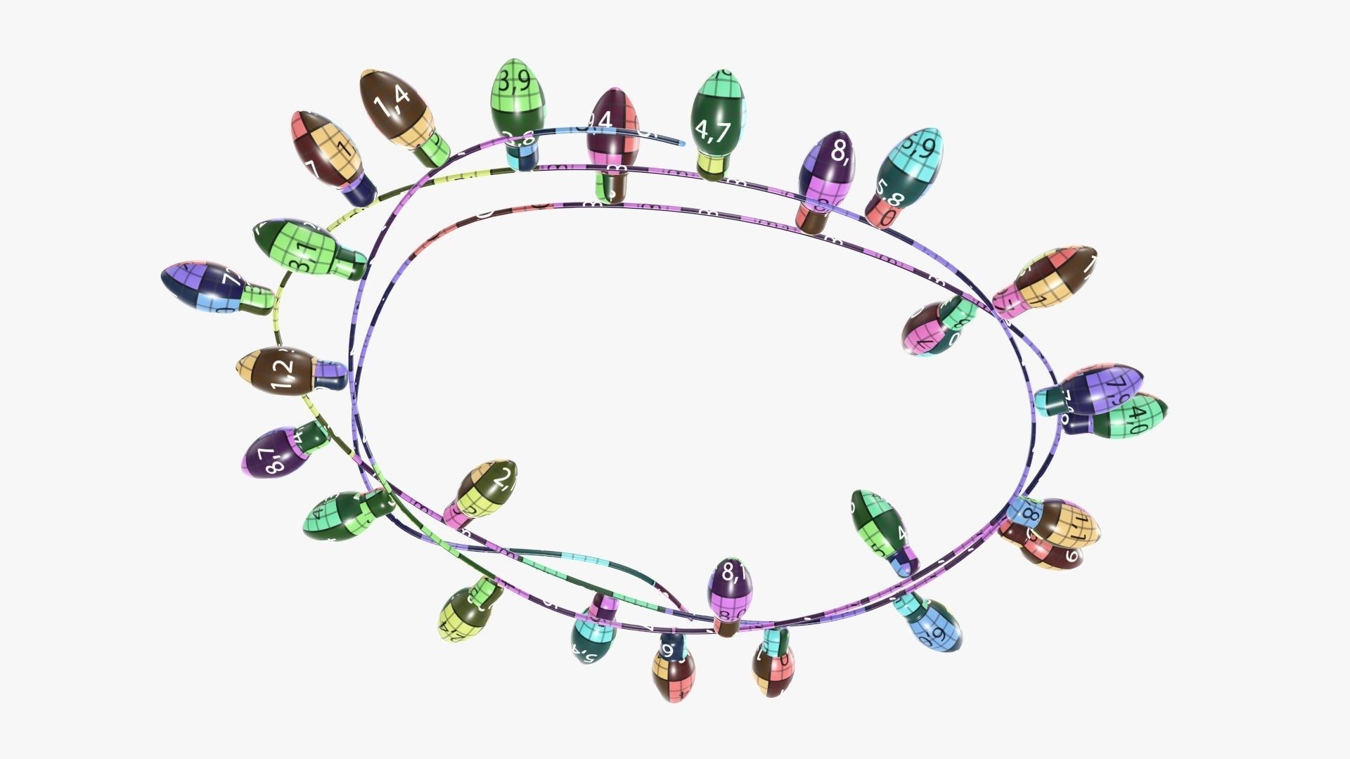 Glowing lights Christmas  3D model_18