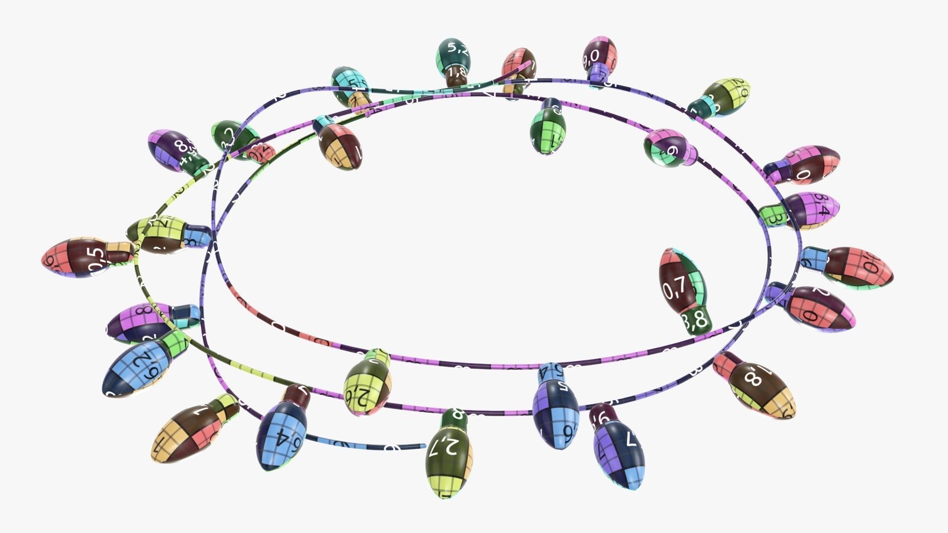 Glowing lights Christmas  3D model_13