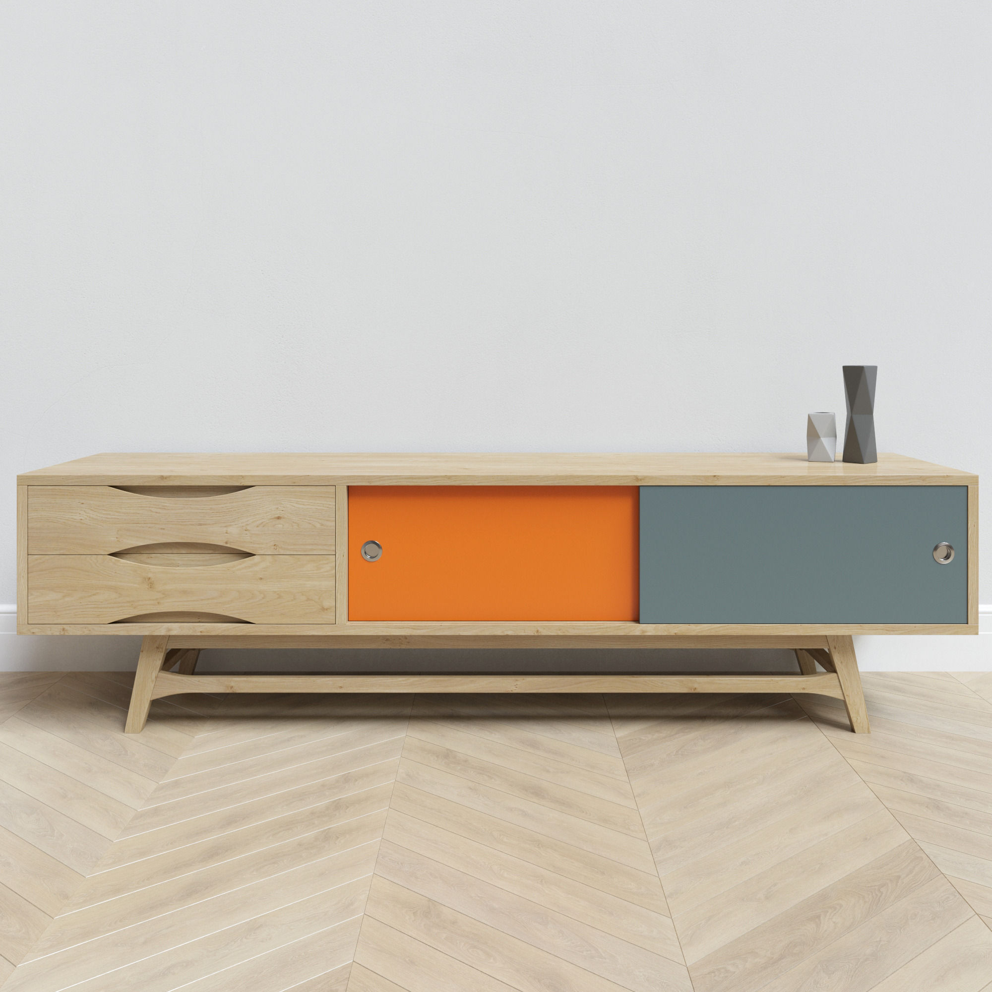 Nordic Colour Entertainment Unit 3D model_8