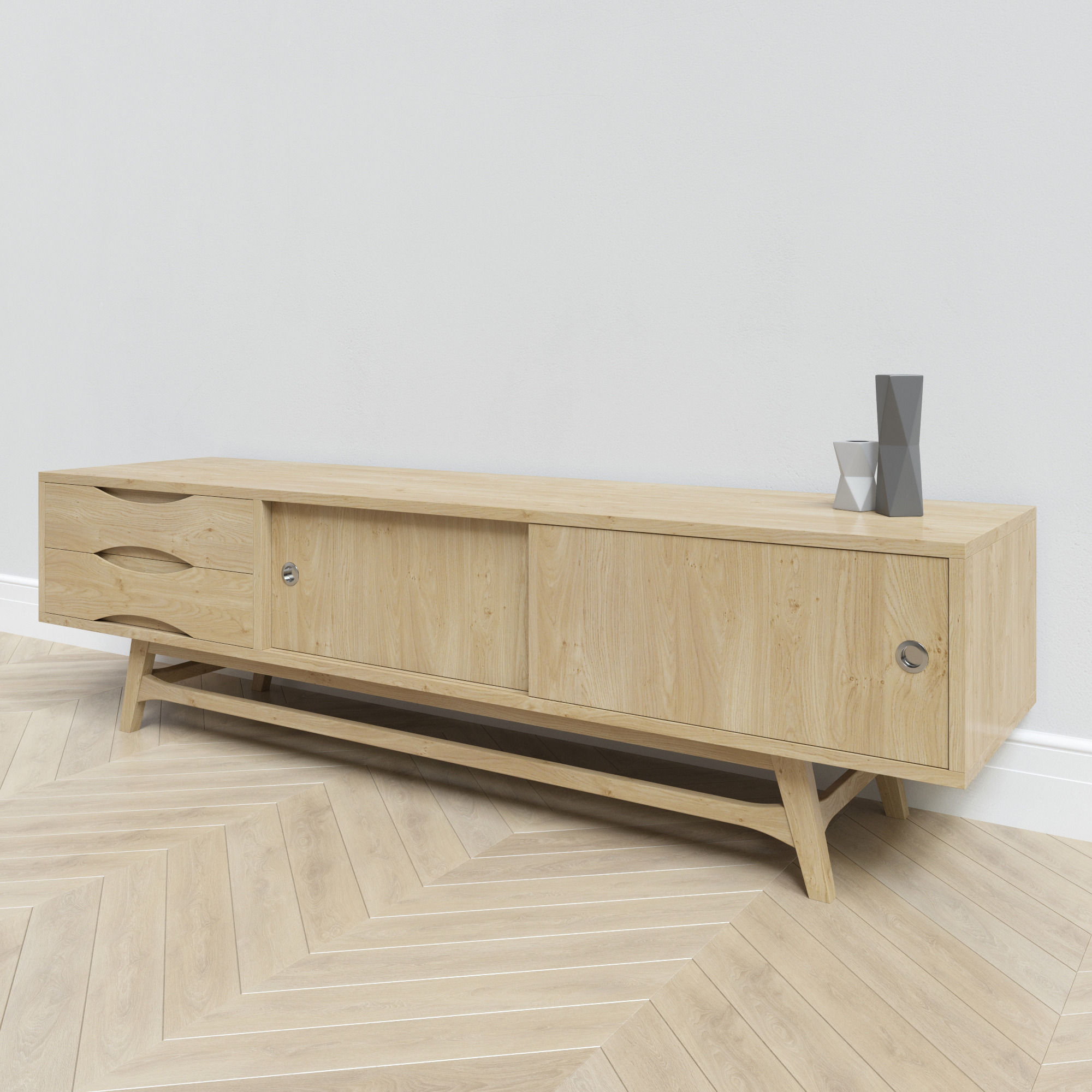 Nordic Colour Entertainment Unit 3D model_3