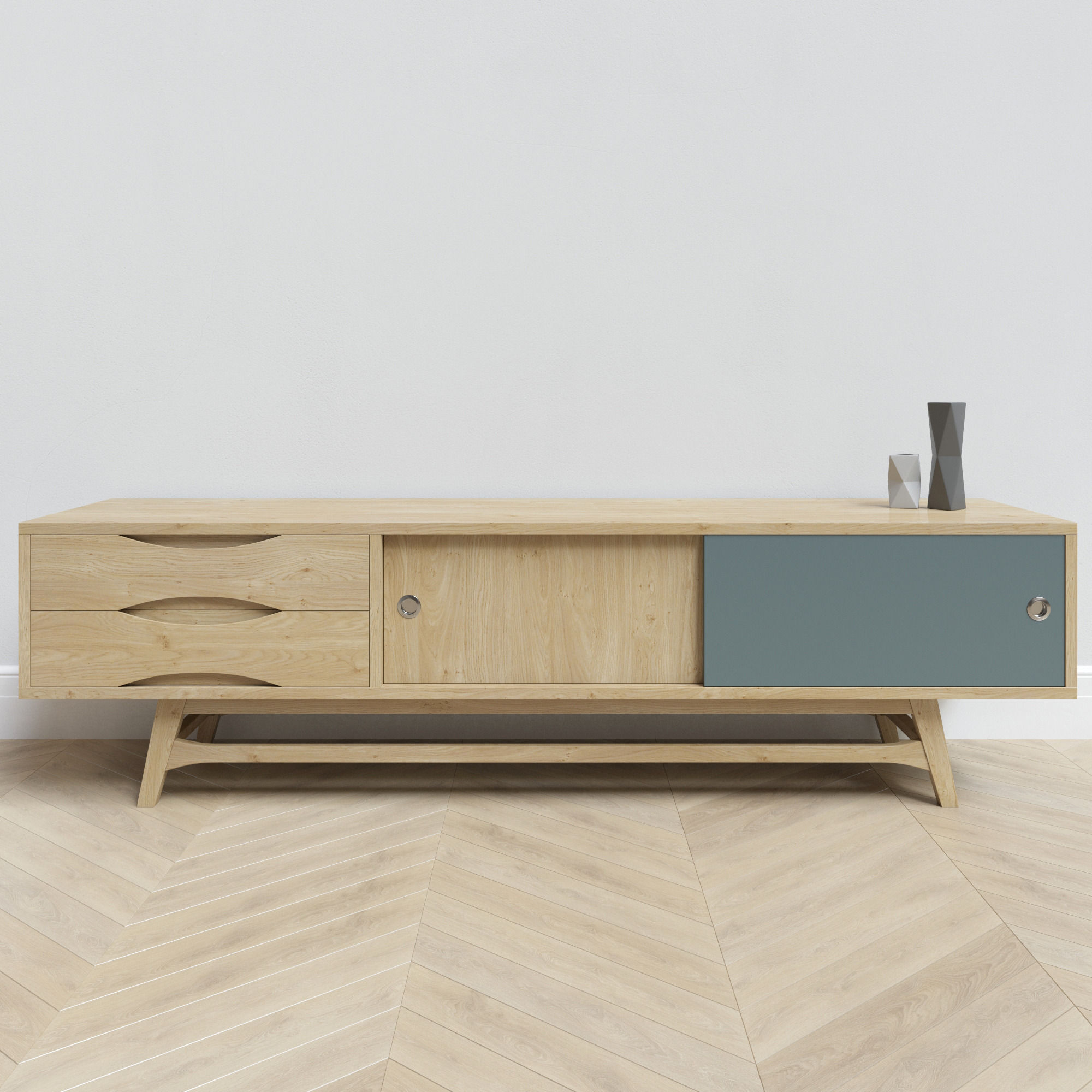 Nordic Colour Entertainment Unit 3D model_7