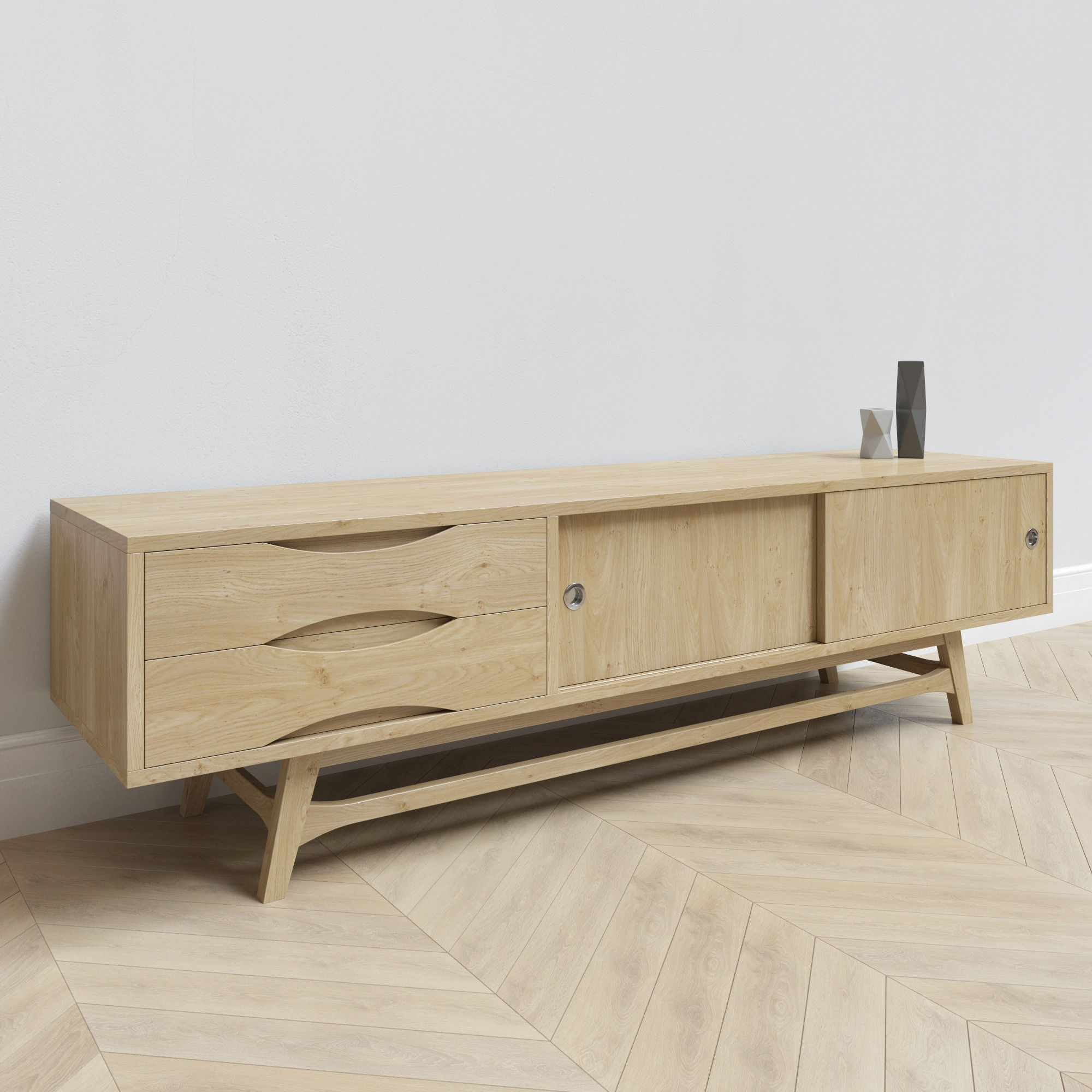 Nordic Colour Entertainment Unit 3D model_1