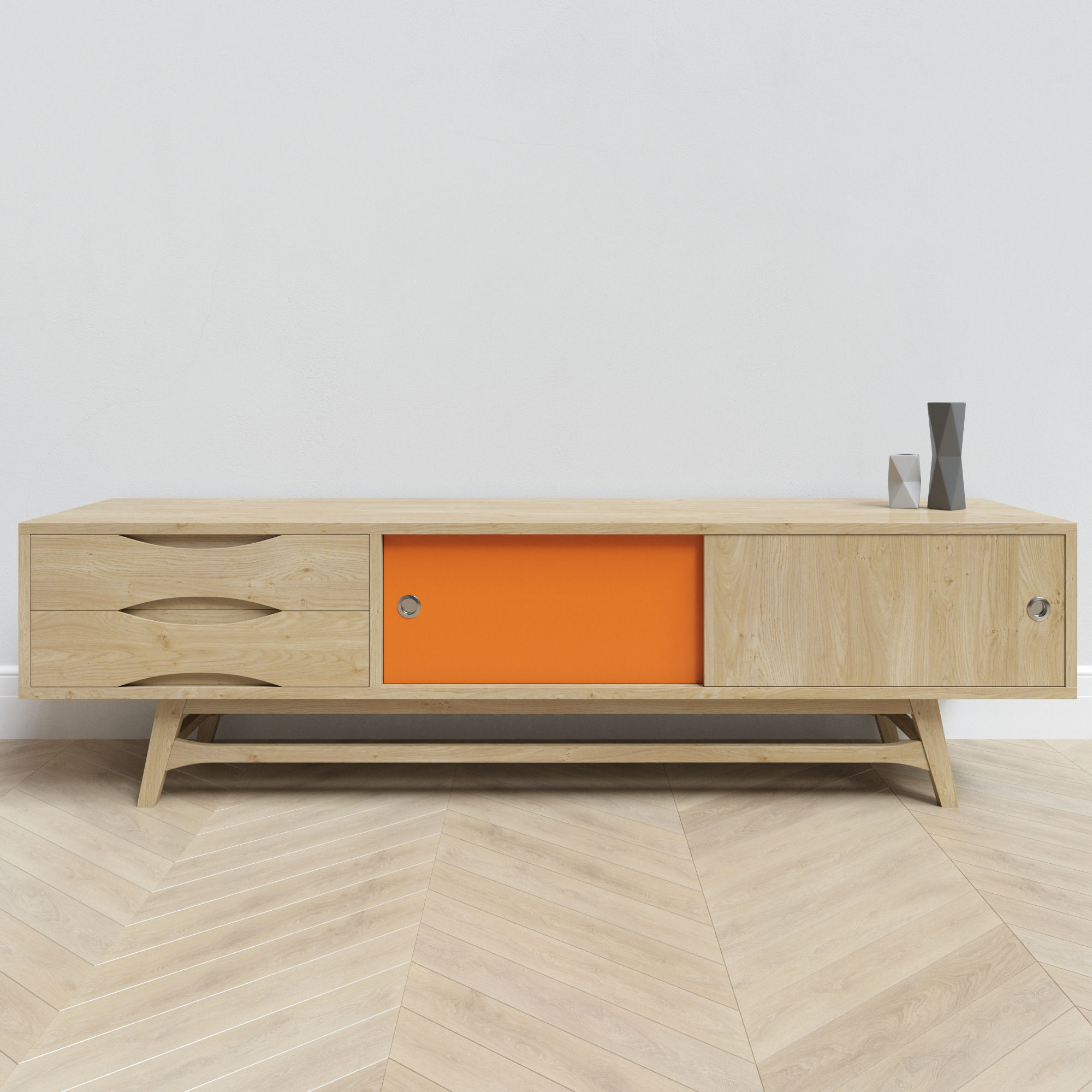 Nordic Colour Entertainment Unit 3D model_6