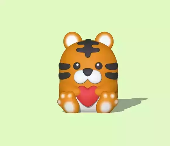Tiger with heart 