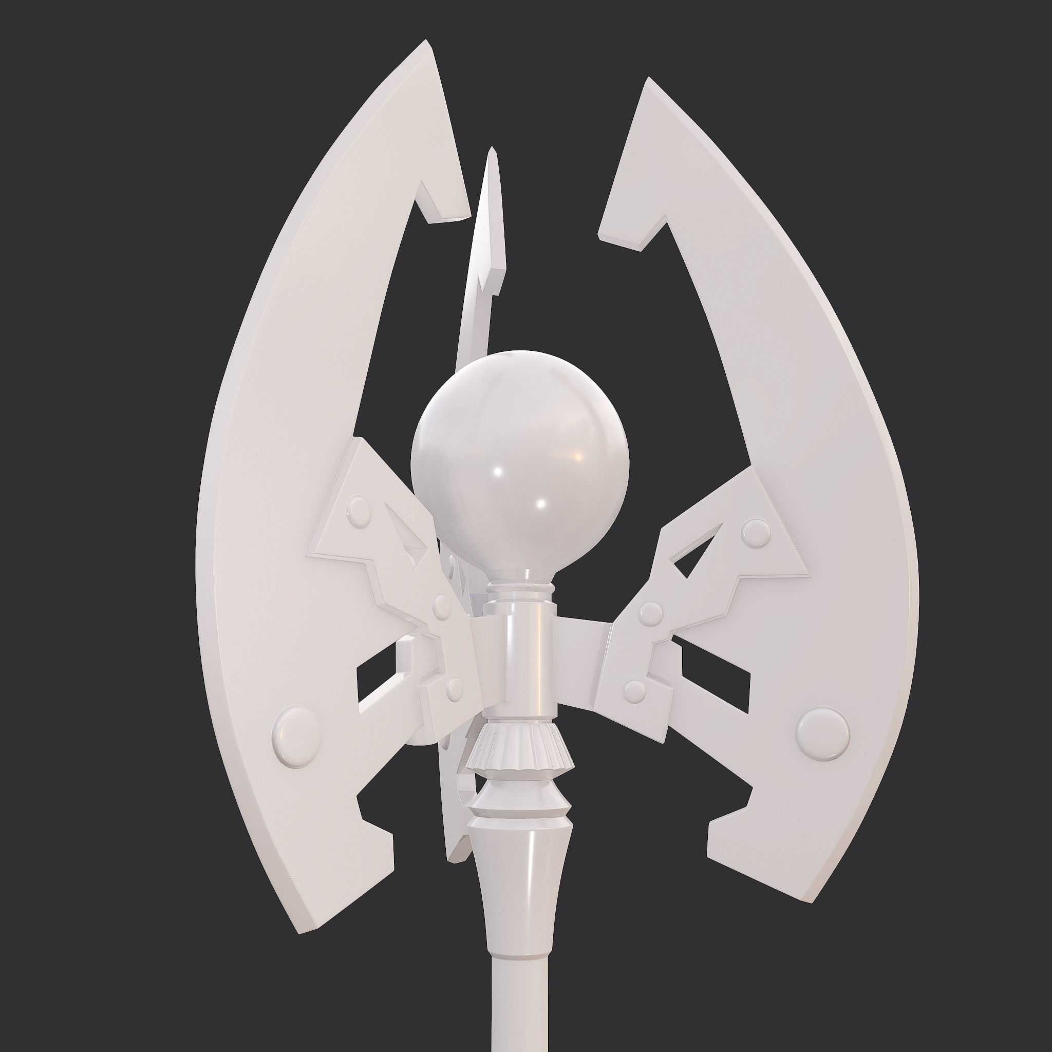 Battle Orb Axe and Blade Two 3D Print Weapons Pack 3D Model Collection_30