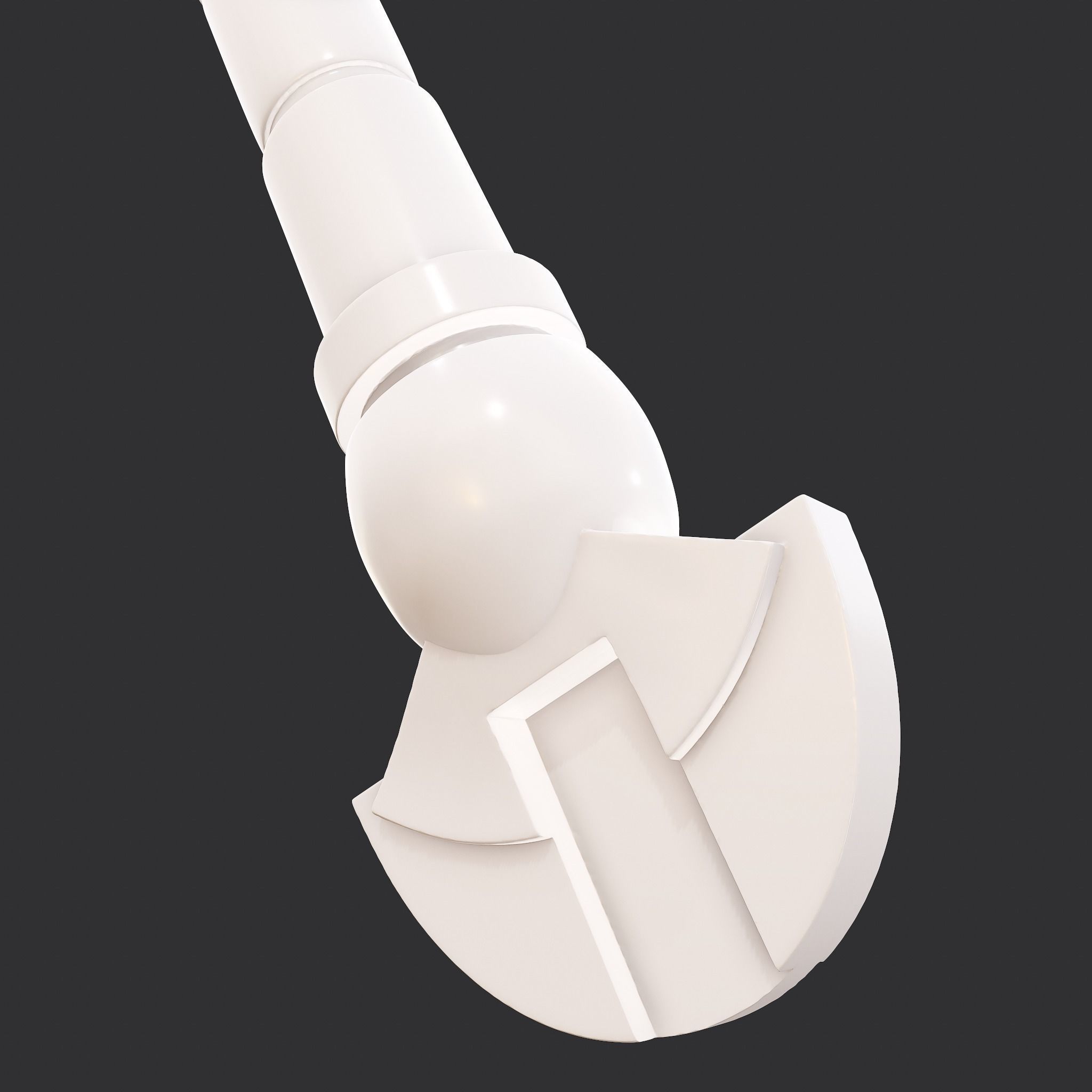 Battle Orb Axe and Blade Two 3D Print Weapons Pack 3D Model Collection_40
