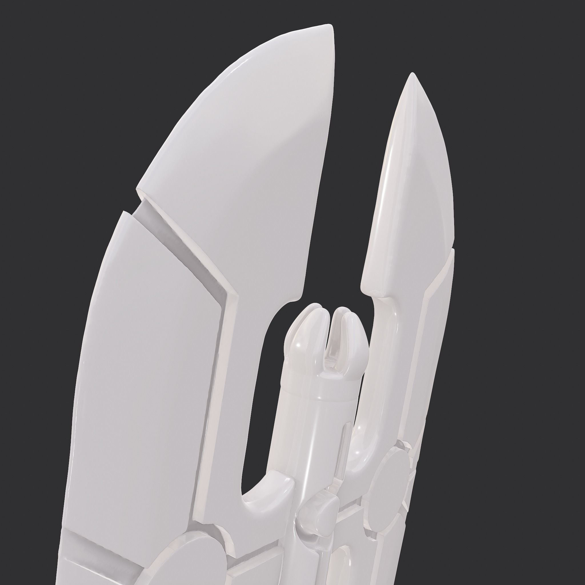 Battle Orb Axe and Blade Two 3D Print Weapons Pack 3D Model Collection_48