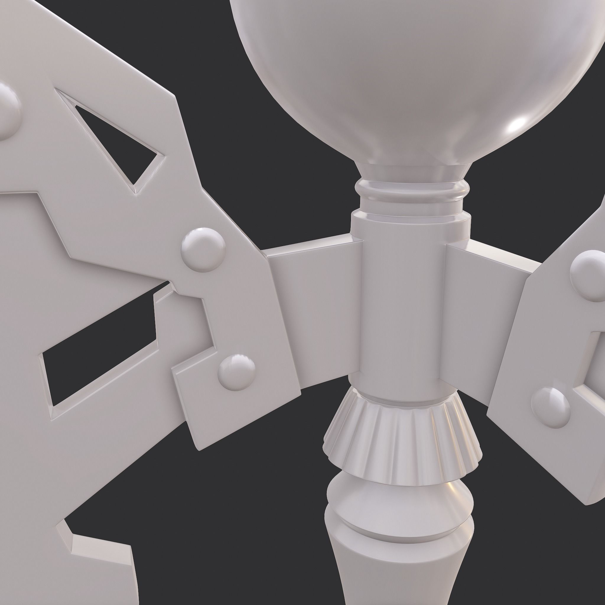 Battle Orb Axe and Blade Two 3D Print Weapons Pack 3D Model Collection_52