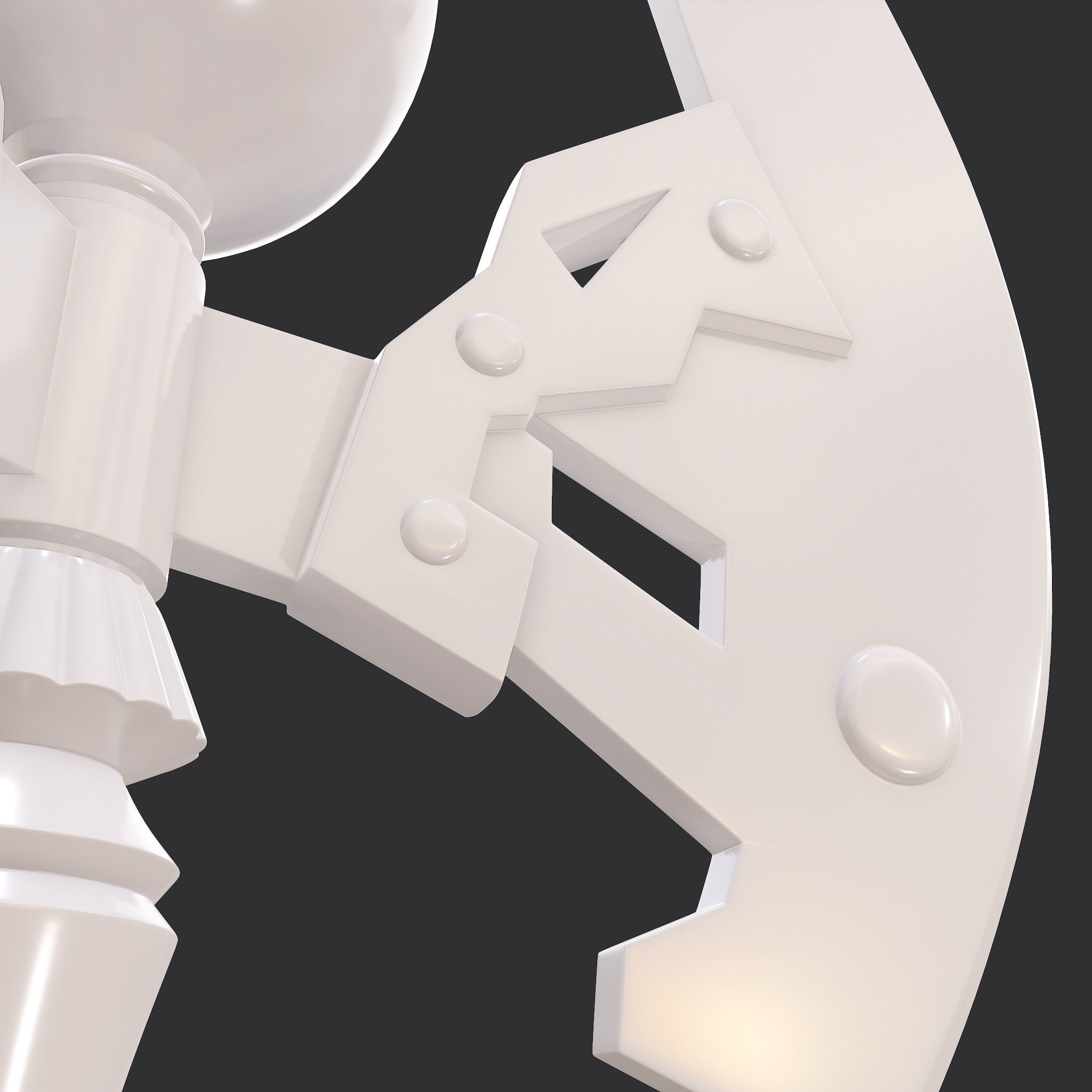 Battle Orb Axe and Blade Two 3D Print Weapons Pack 3D Model Collection_50