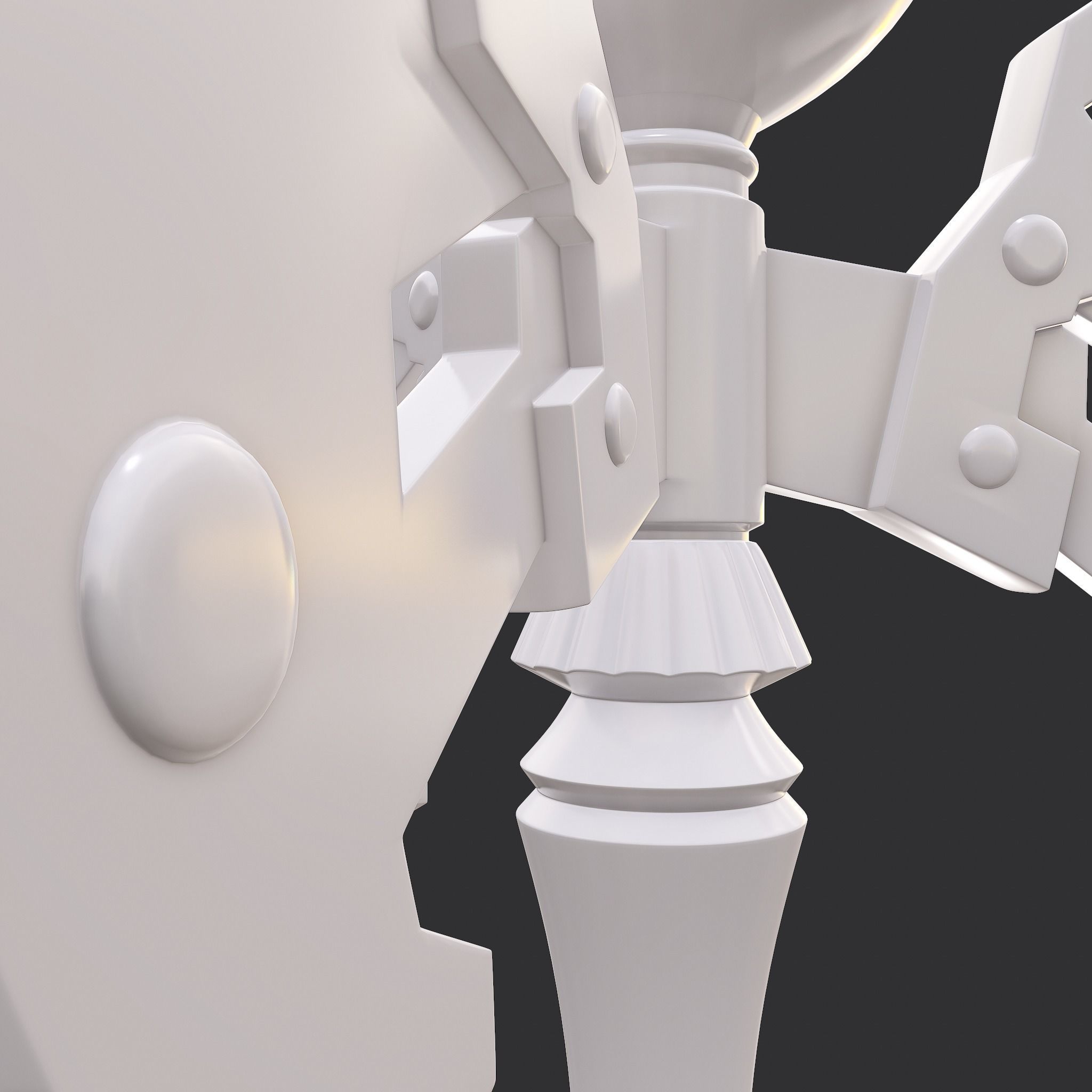 Battle Orb Axe and Blade Two 3D Print Weapons Pack 3D Model Collection_53