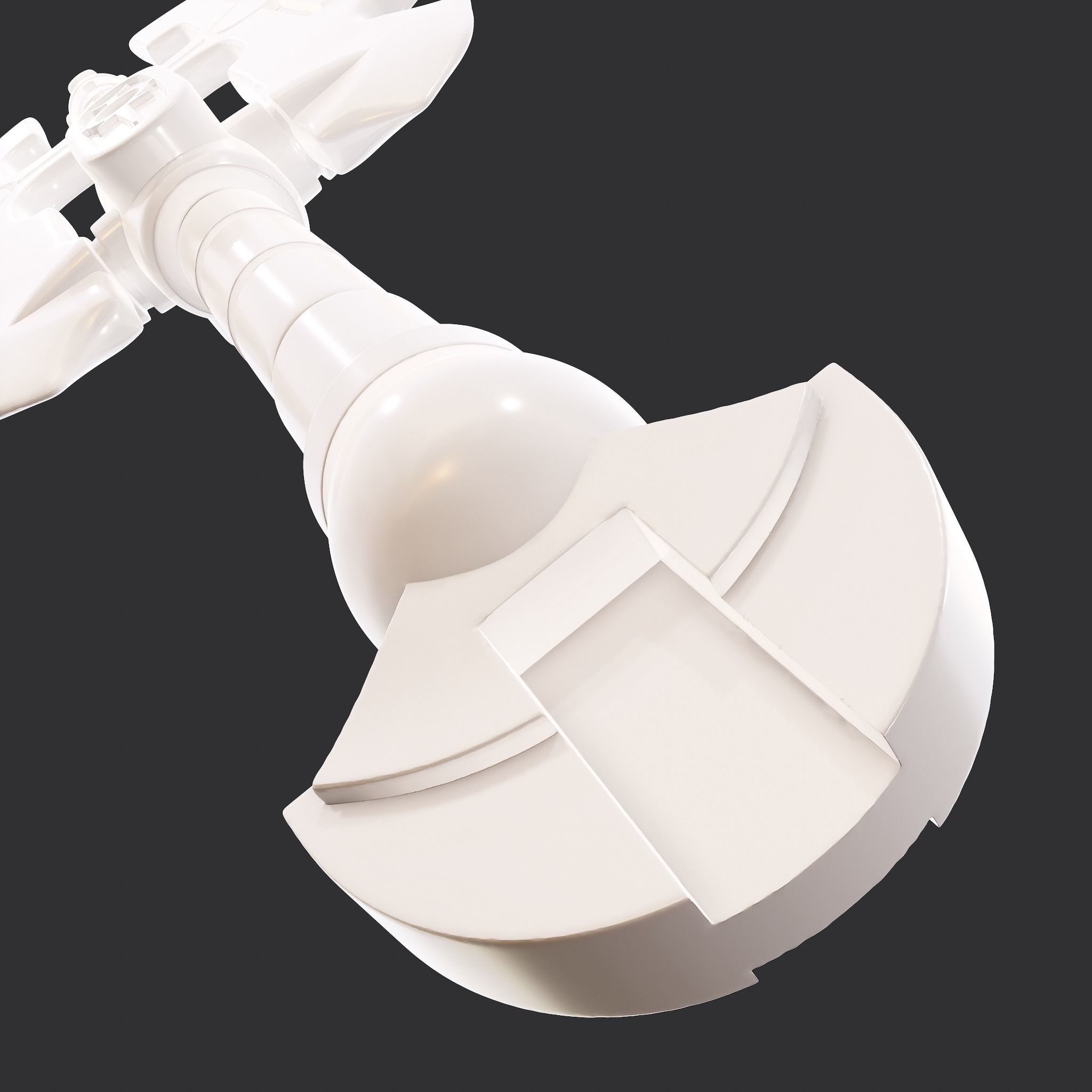 Battle Orb Axe and Blade Two 3D Print Weapons Pack 3D Model Collection_44