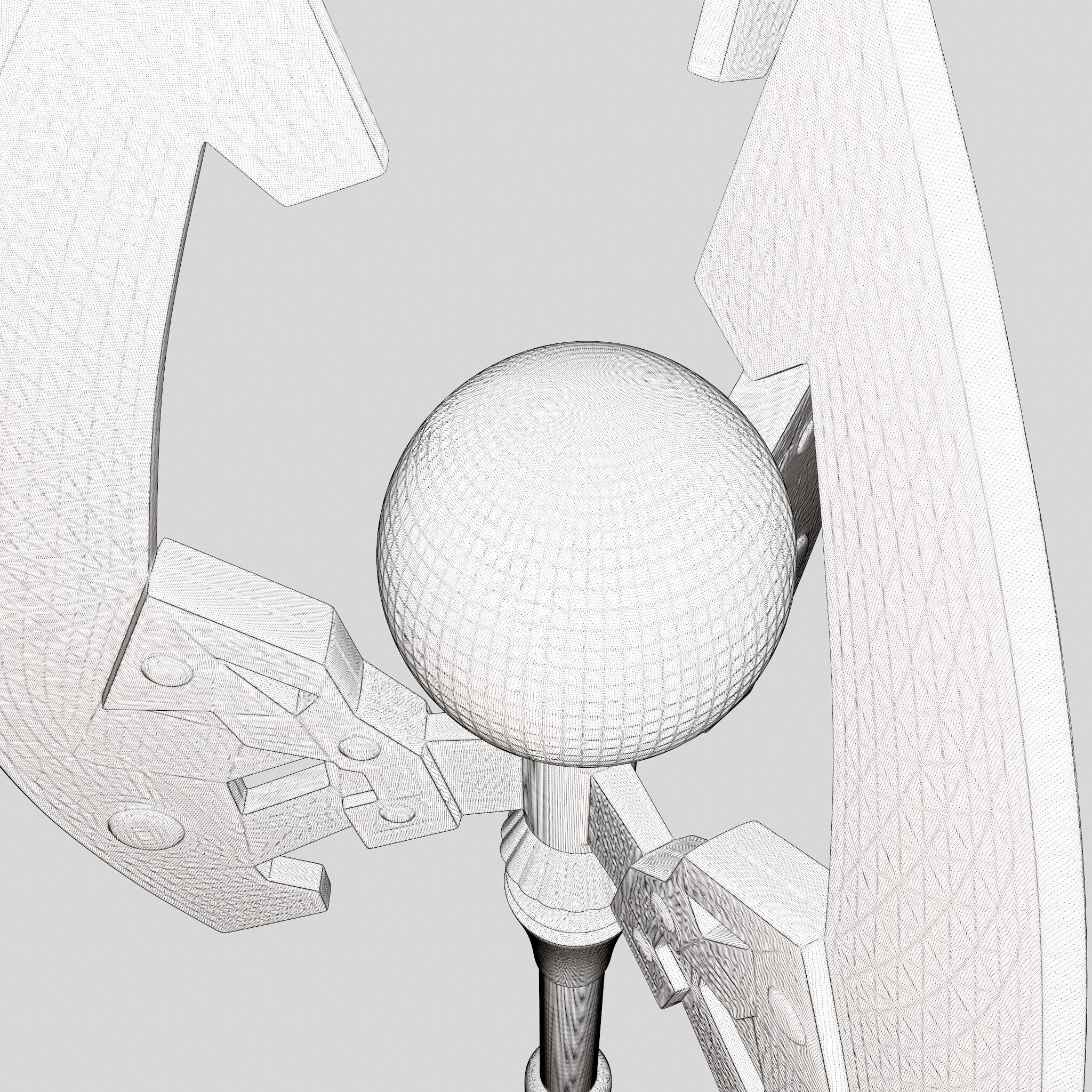 Battle Orb Axe and Blade Two 3D Print Weapons Pack 3D Model Collection_63