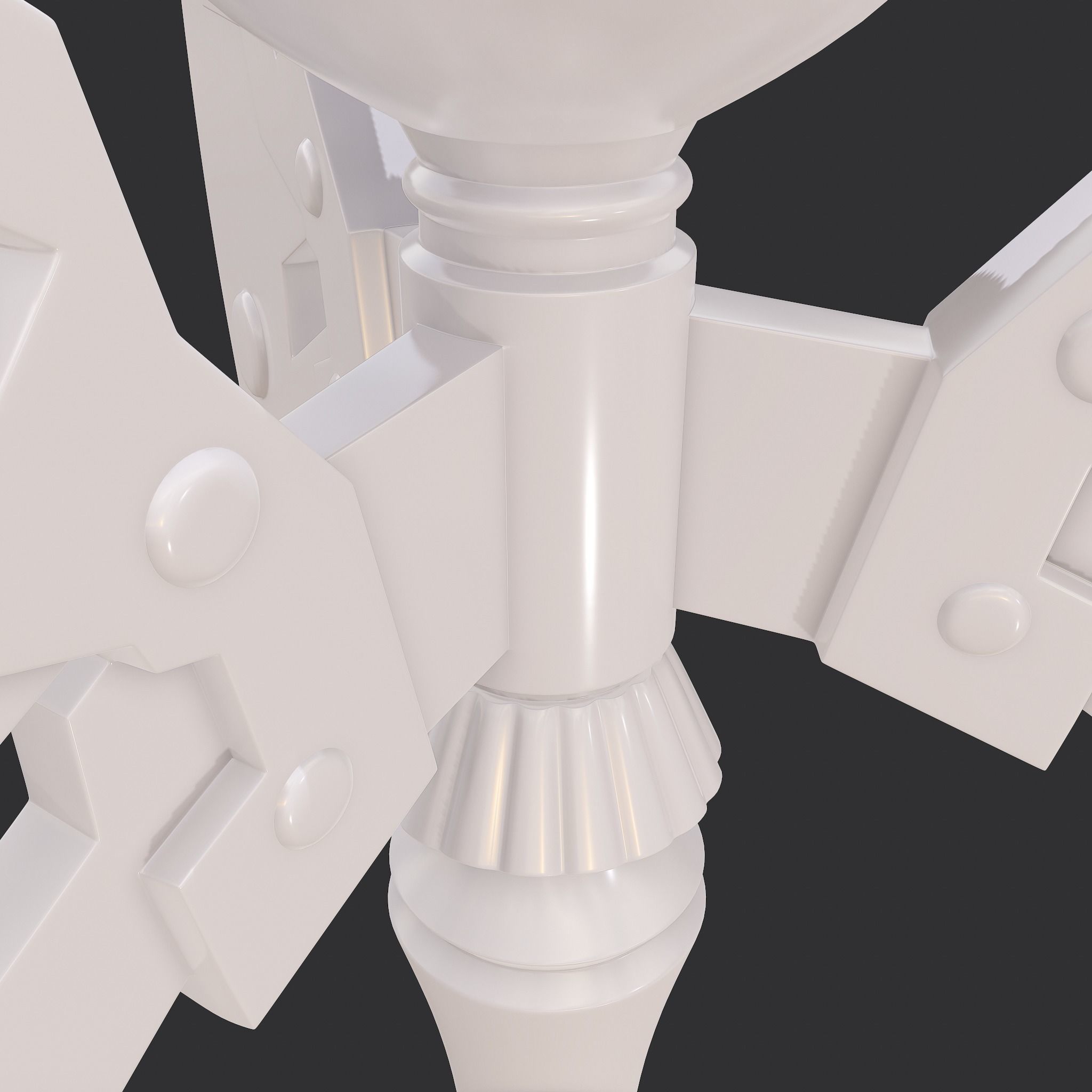 Battle Orb Axe and Blade Two 3D Print Weapons Pack 3D Model Collection_51