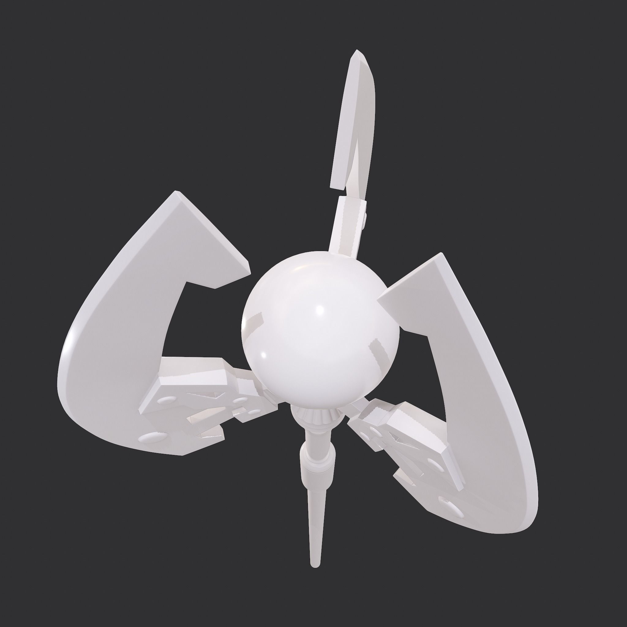 Battle Orb Axe and Blade Two 3D Print Weapons Pack 3D Model Collection_16