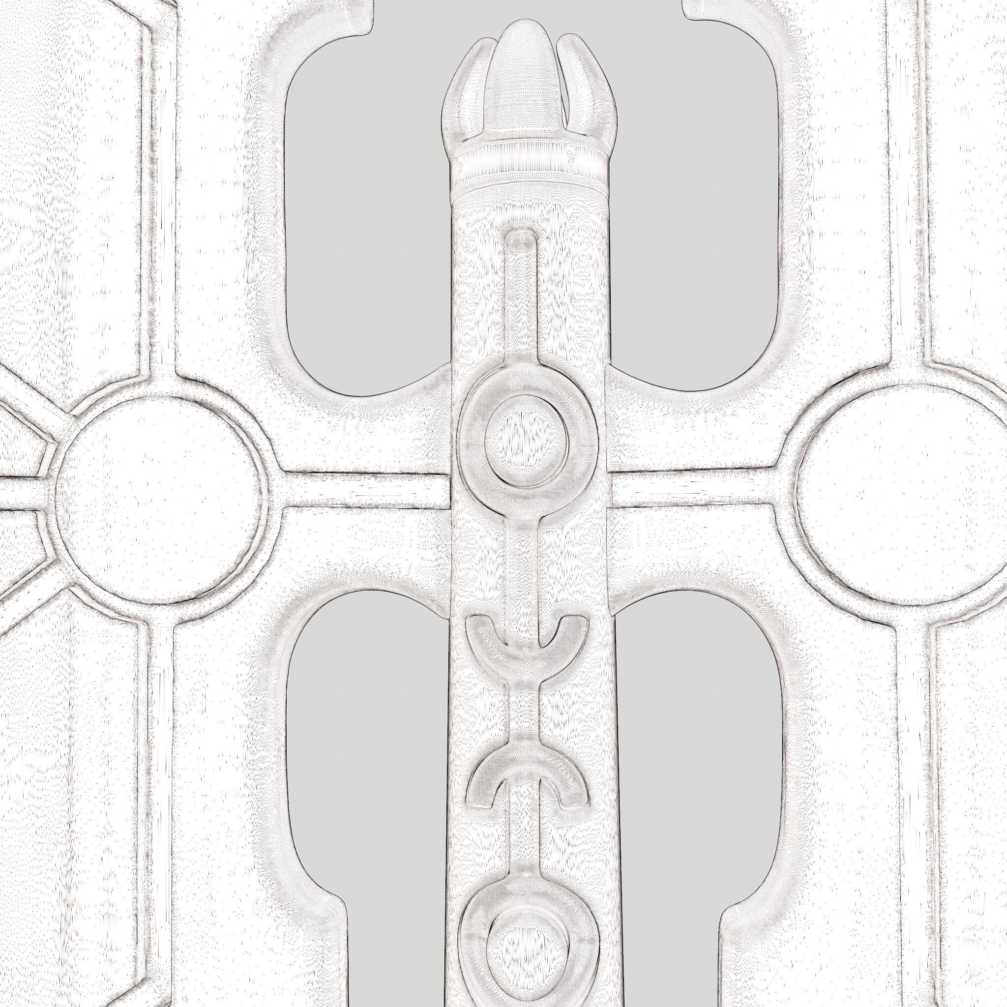 Battle Orb Axe and Blade Two 3D Print Weapons Pack 3D Model Collection_67