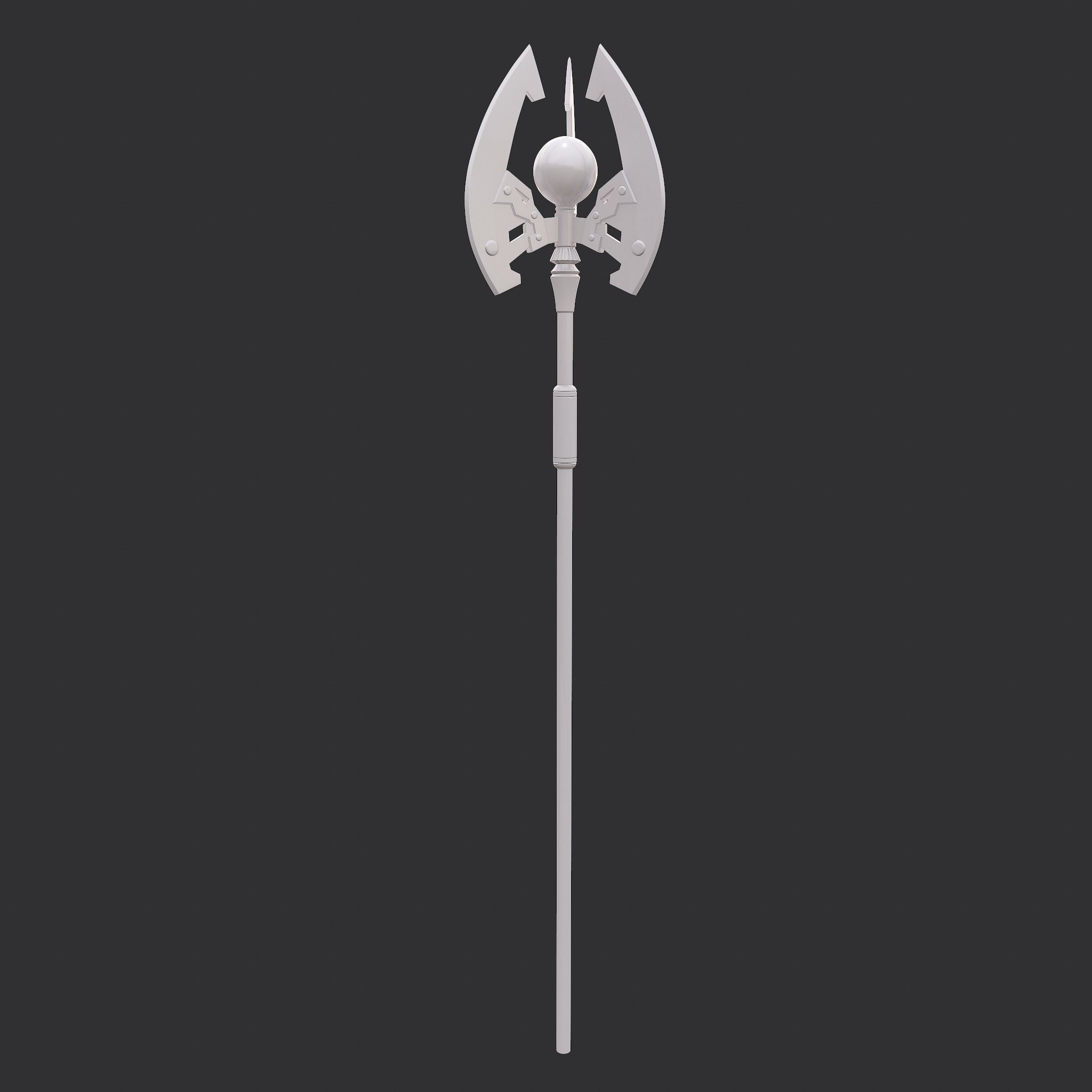 Battle Orb Axe and Blade Two 3D Print Weapons Pack 3D Model Collection_9