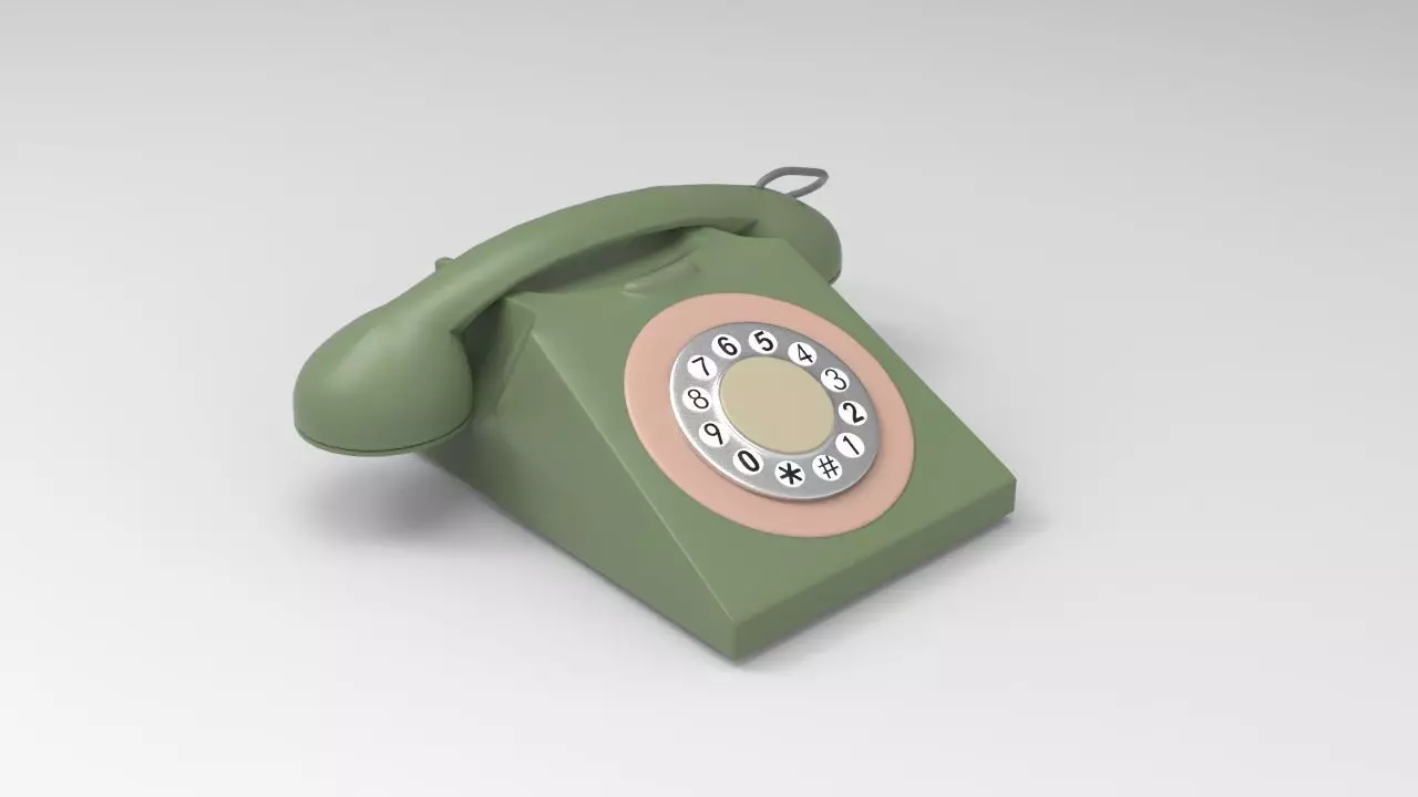 Old Home Phone 3D model