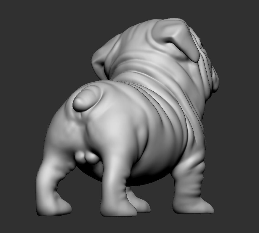 Question Bulldog 3D print model_5